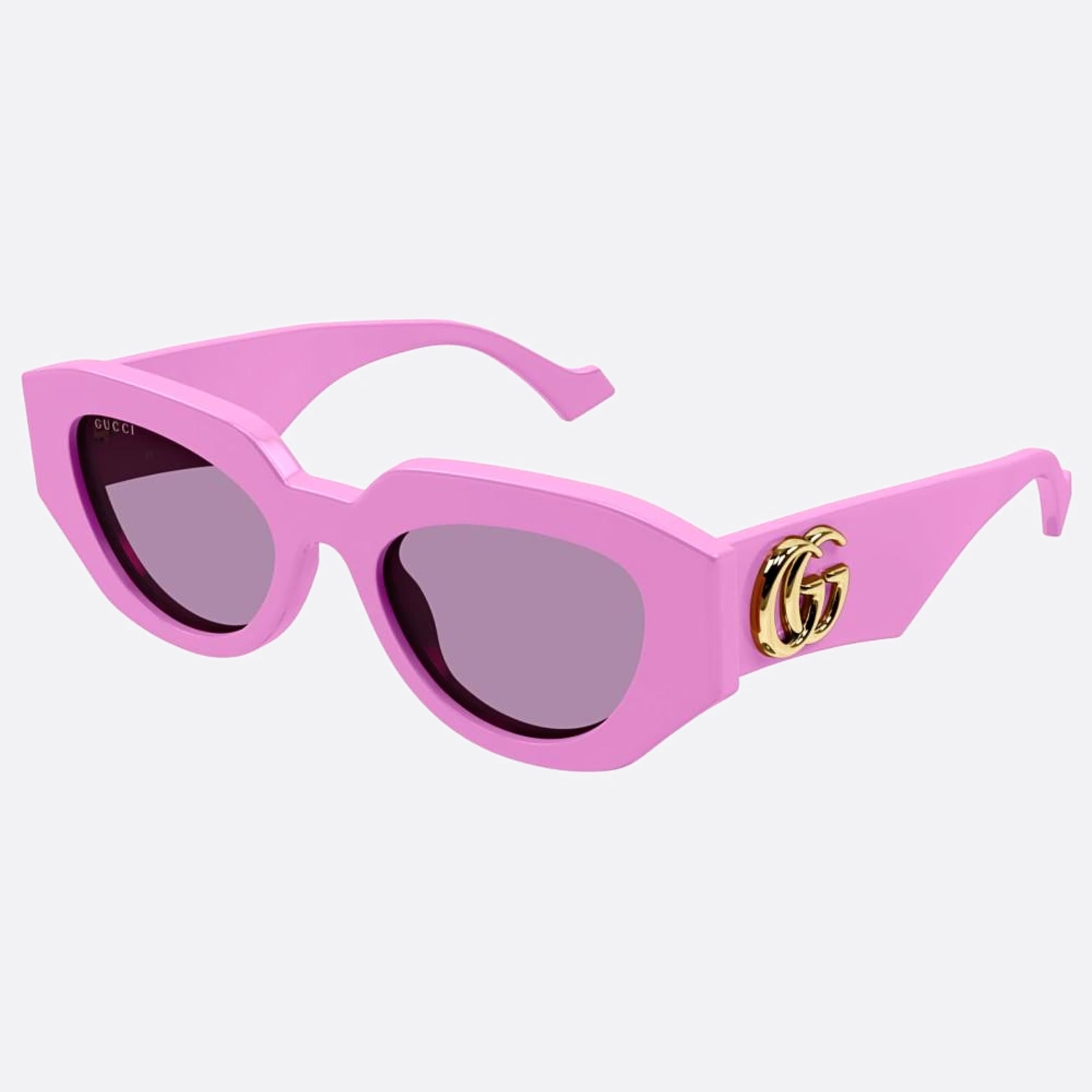 Gucci 51mm Fdp Pink Geometric Woman Sunglasses - Side View