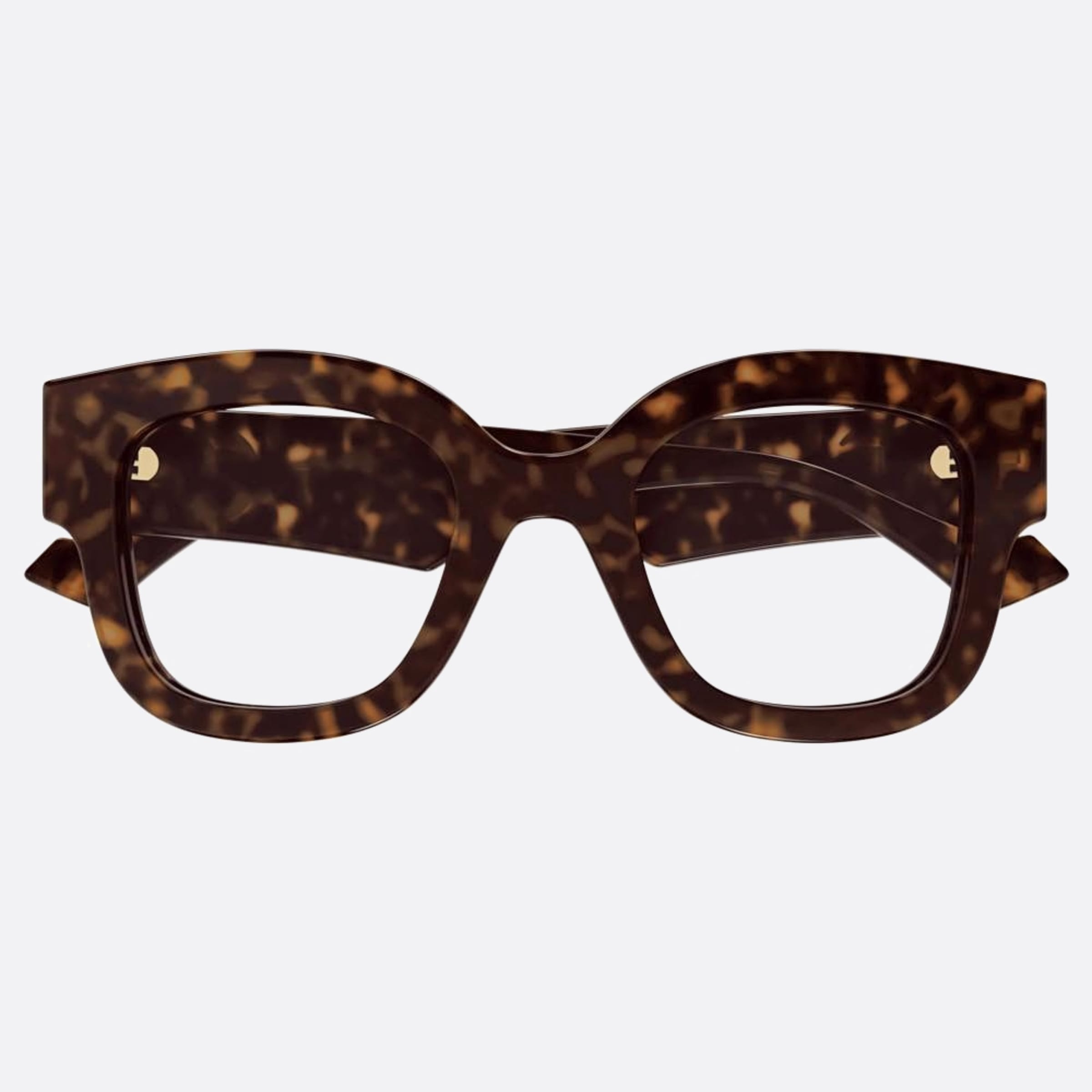 Gucci 50mm Havana Squared Woman Eyeglasses - Main View