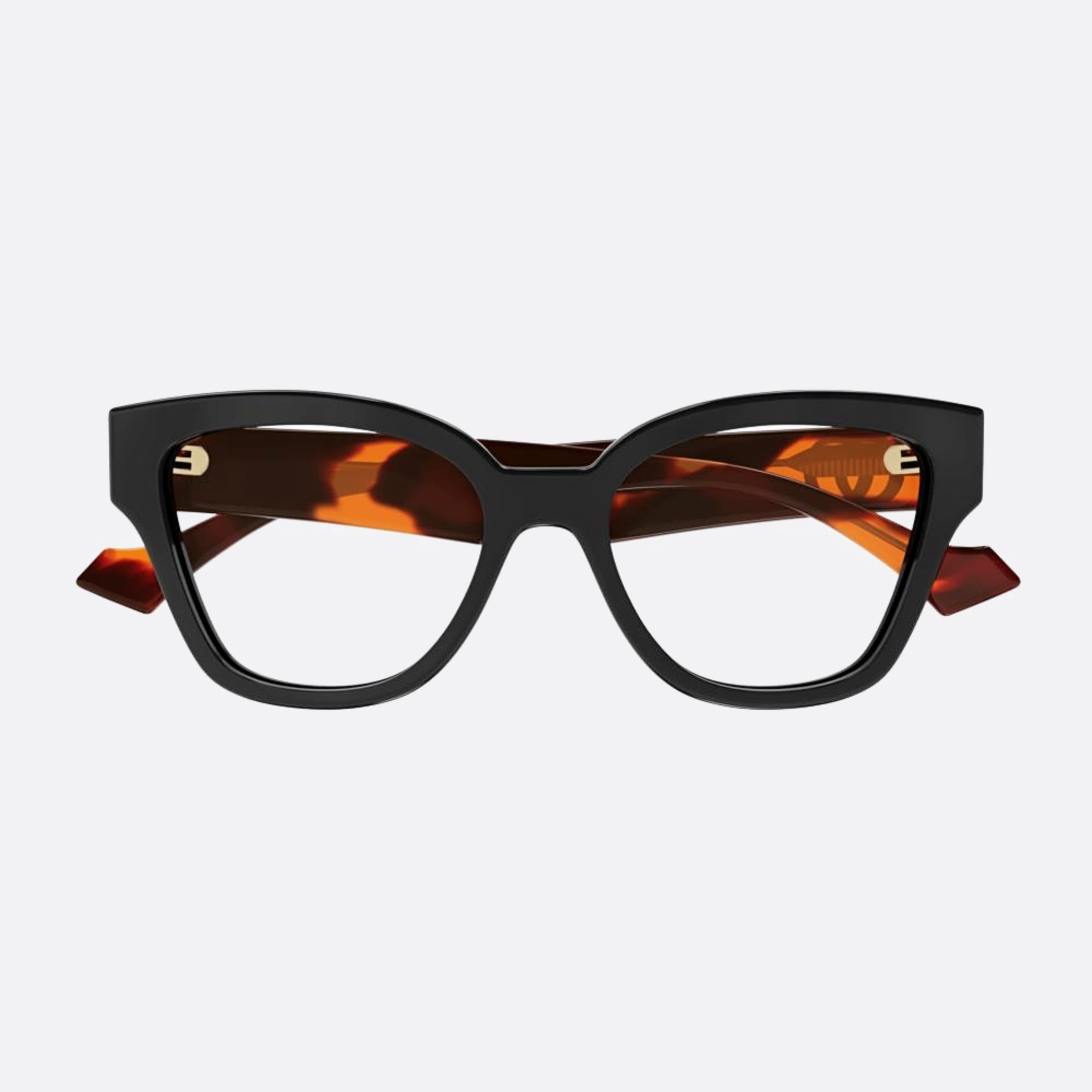 Gucci 54mm Bkhv Black Squared Woman Eyeglasses - Main View