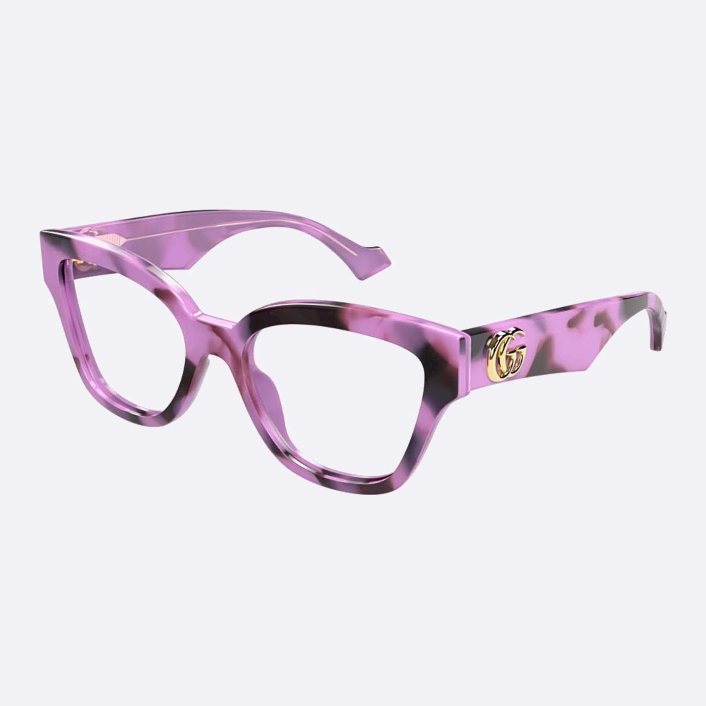 Gucci 50mm Vlhv Violet Squared Women Eyeglasses - Side View