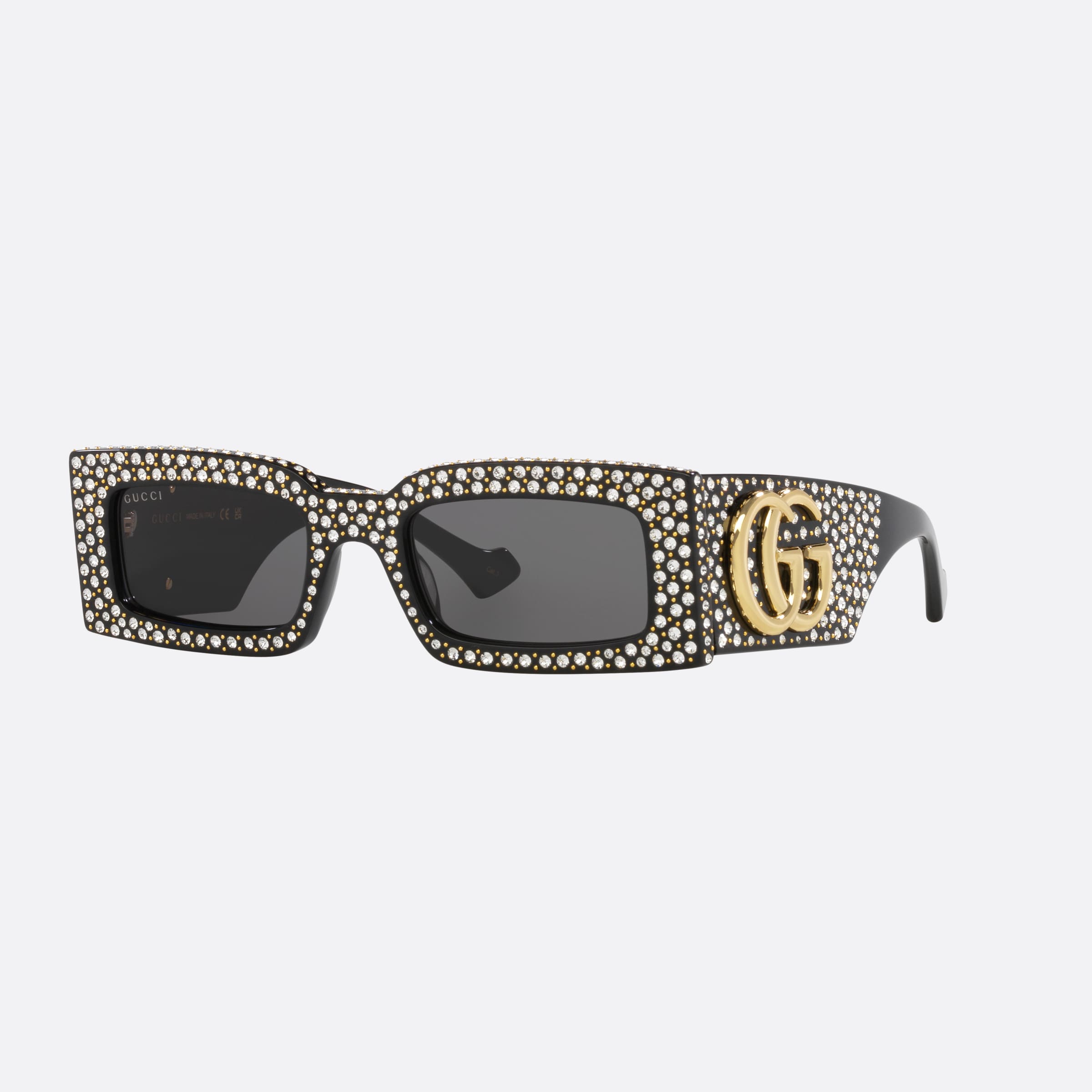Gucci 53mm Black Square Women Sunglasses - Main View