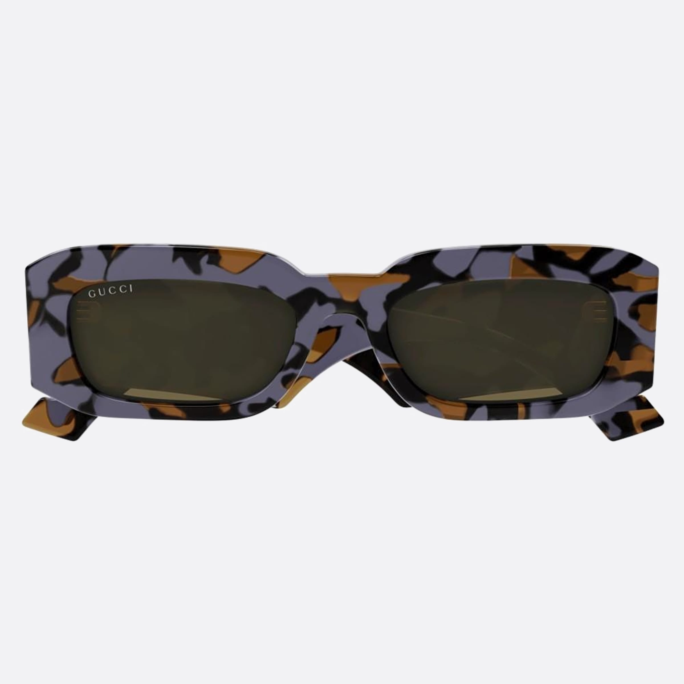 Gucci 54mm Havana Squared Man Sunglasses - Main View