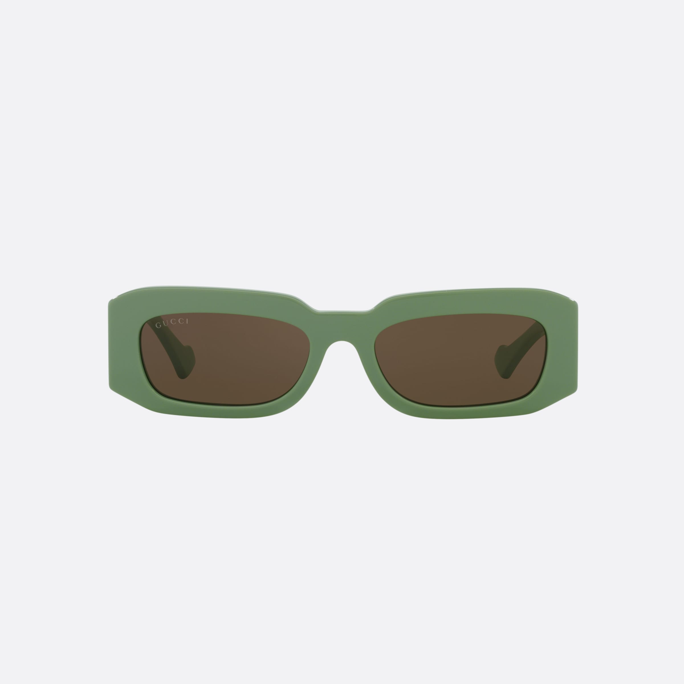 Gucci 54mm Green Square Man Sunglasses - Lifestyle Shot