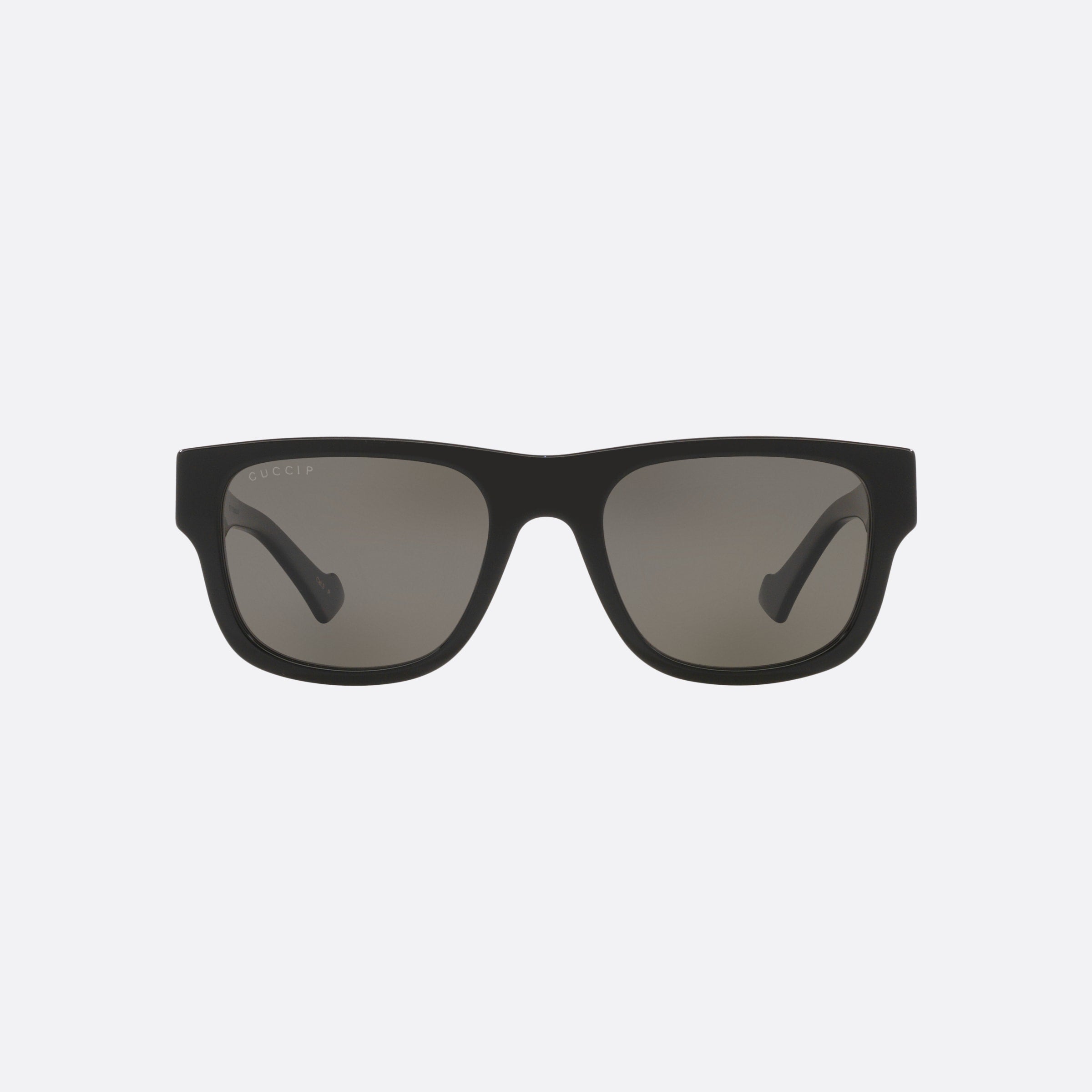 Gucci 53mm Black Square Polarized Man Sunglasses - Side View