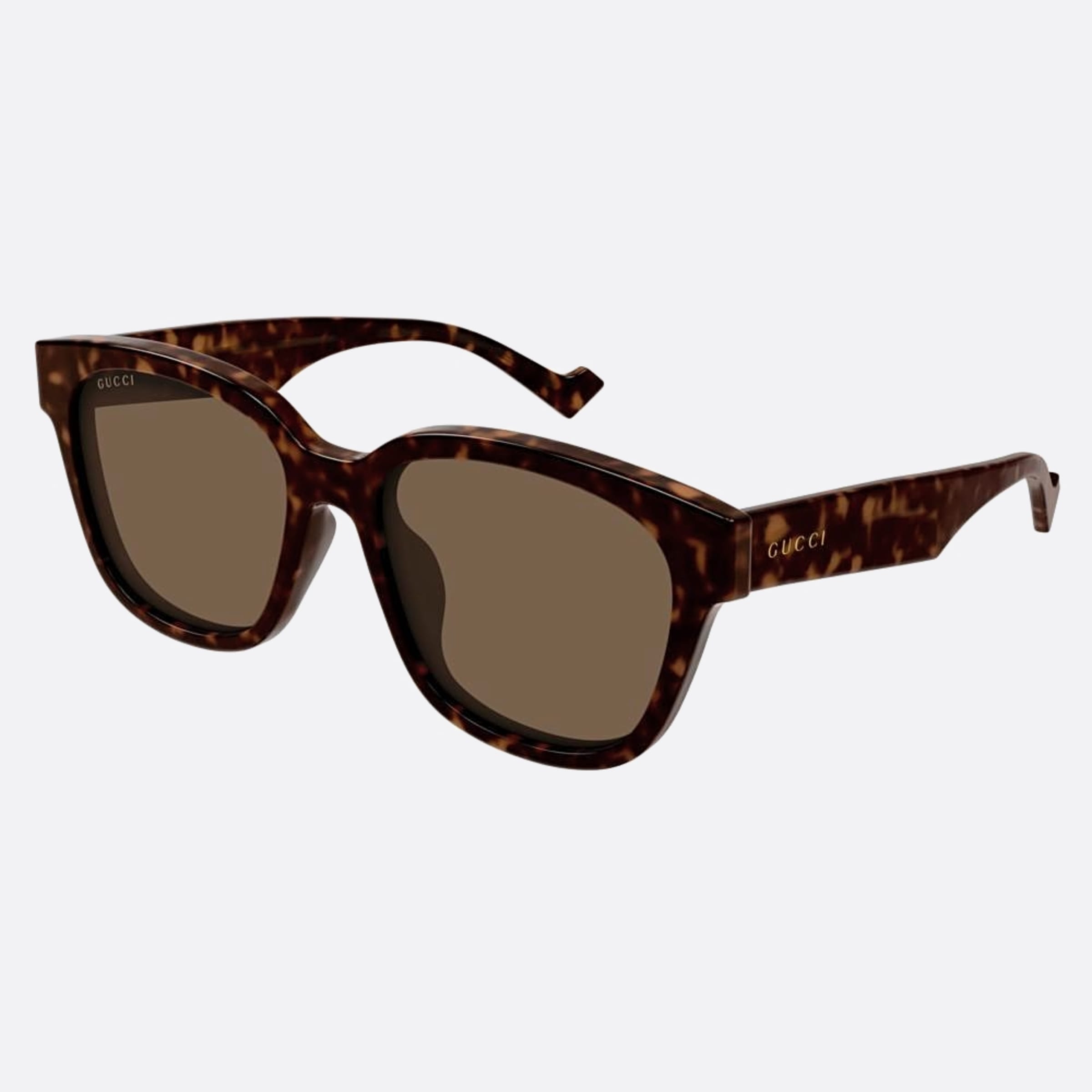 Gucci 57mm Gg1430sk Bre Havana Squared Man Sunglasses - Side View