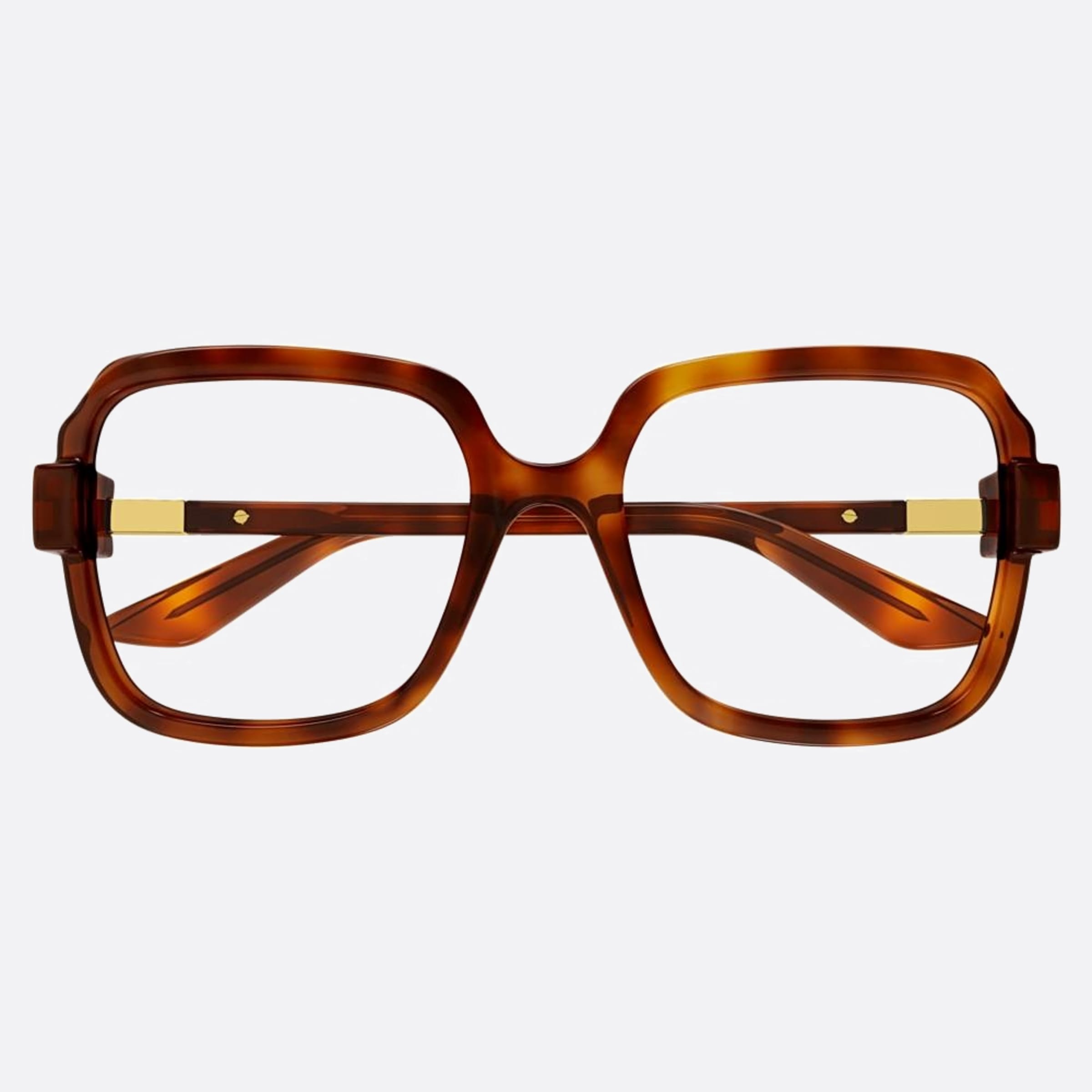 Gucci 55mm Havana Squared Woman Eyeglasses - Main View