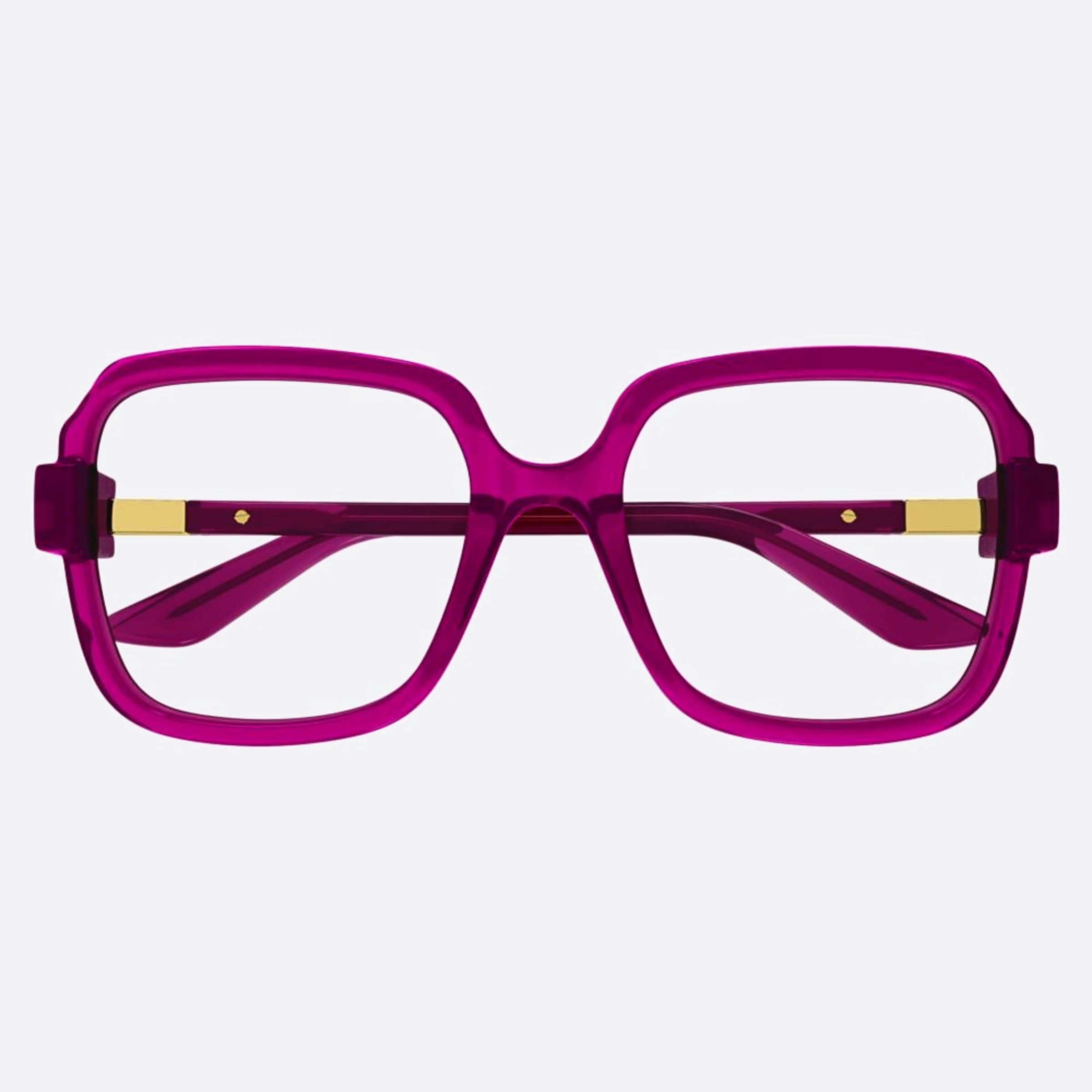 Gucci 55mm Bgt Violet Squared Woman Eyeglasses - Main View