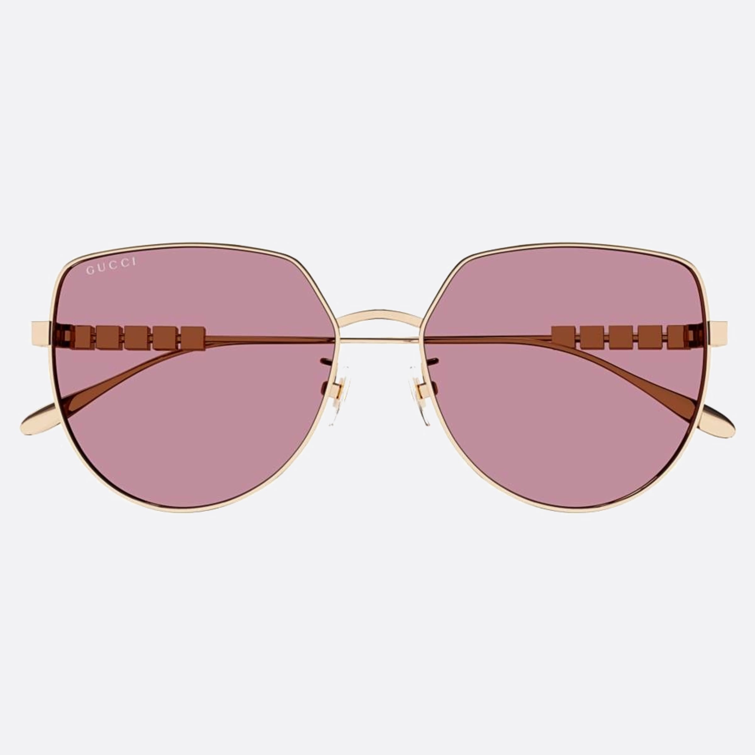 Gucci 58mm Gg1435sa Lgm Gold Geometric Woman Sunglasses - Main View