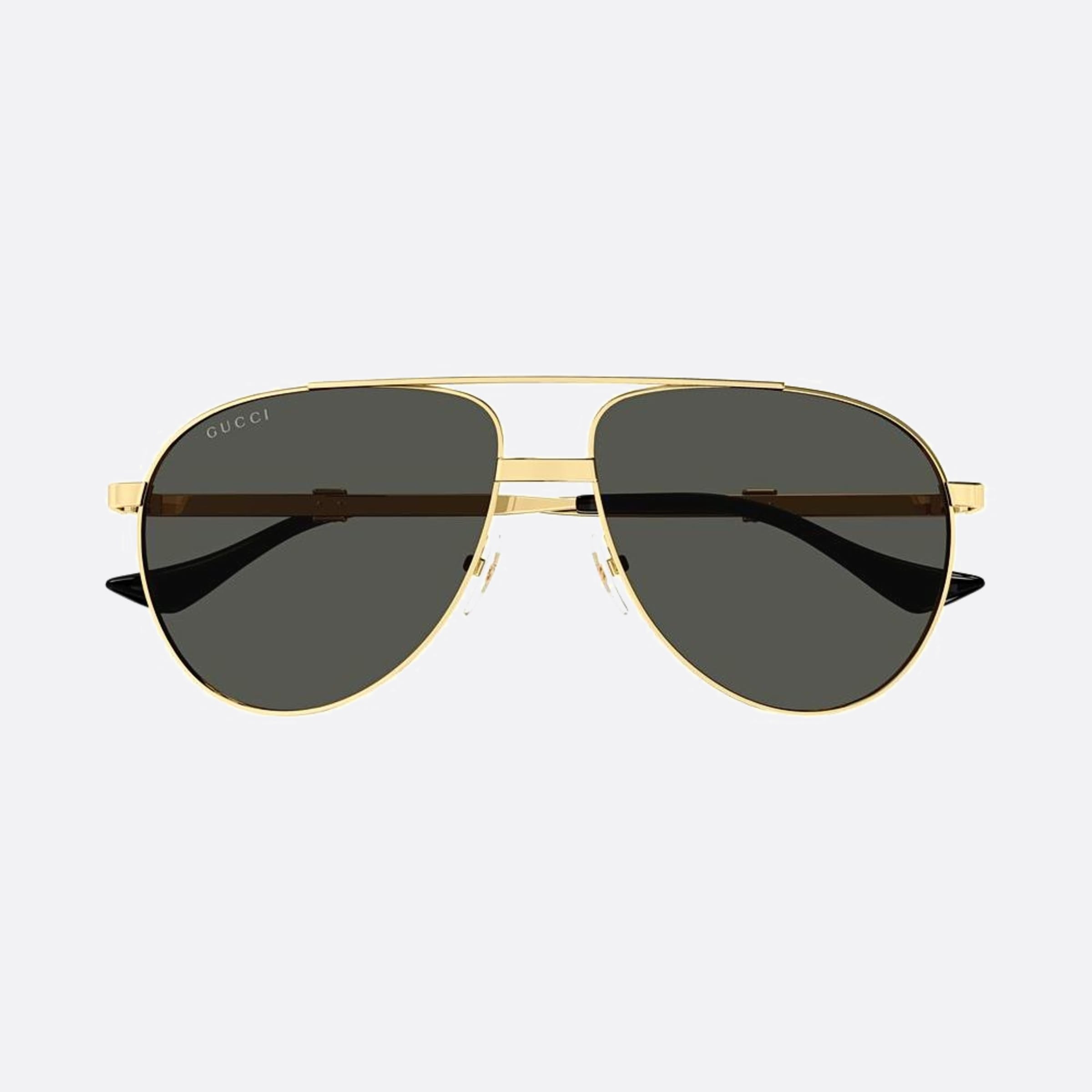 Gucci 59mm Gold Pilot Man Sunglasses - Main View