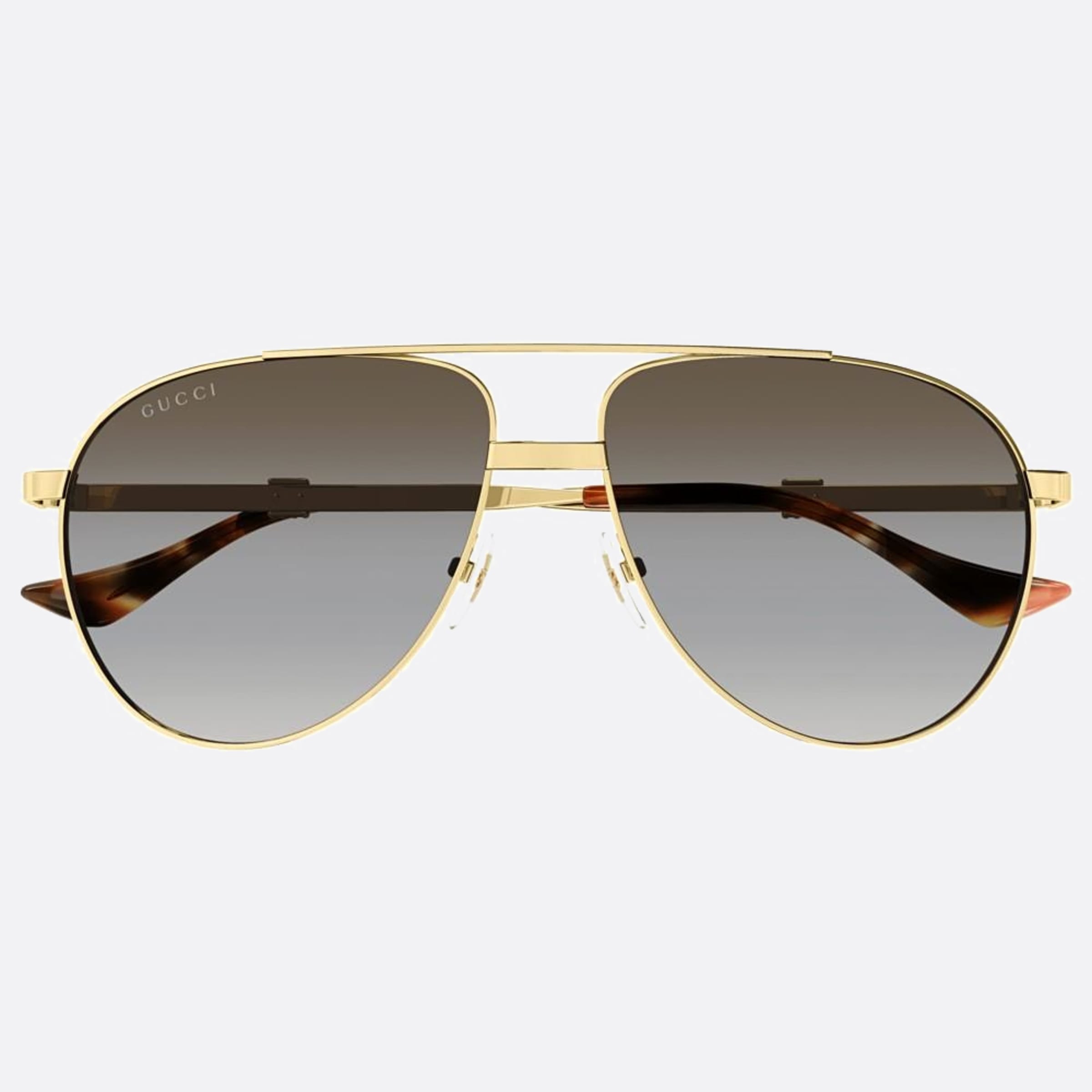 Gucci 59mm Ahj Gold Pilot Men Sunglasses - Main View