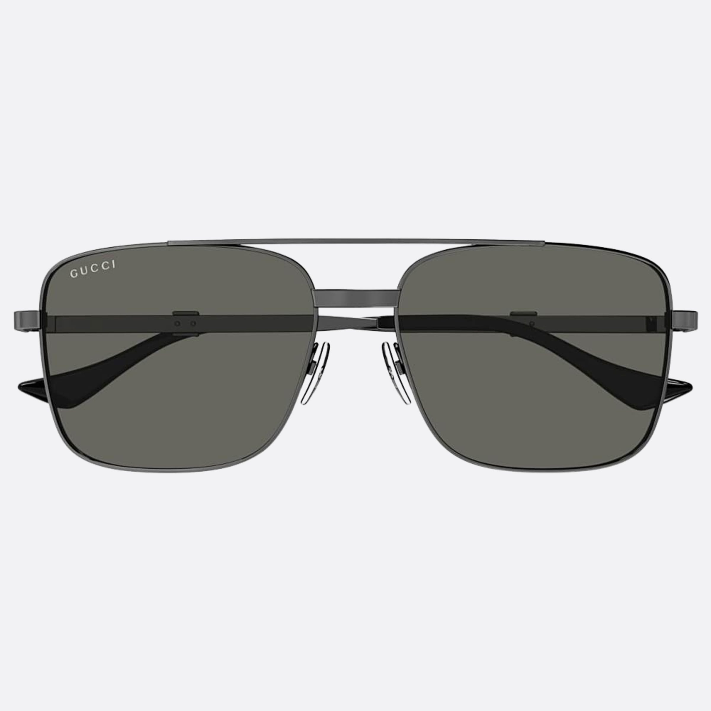 Gucci 58mm Grey Squared Man Sunglasses - Main View