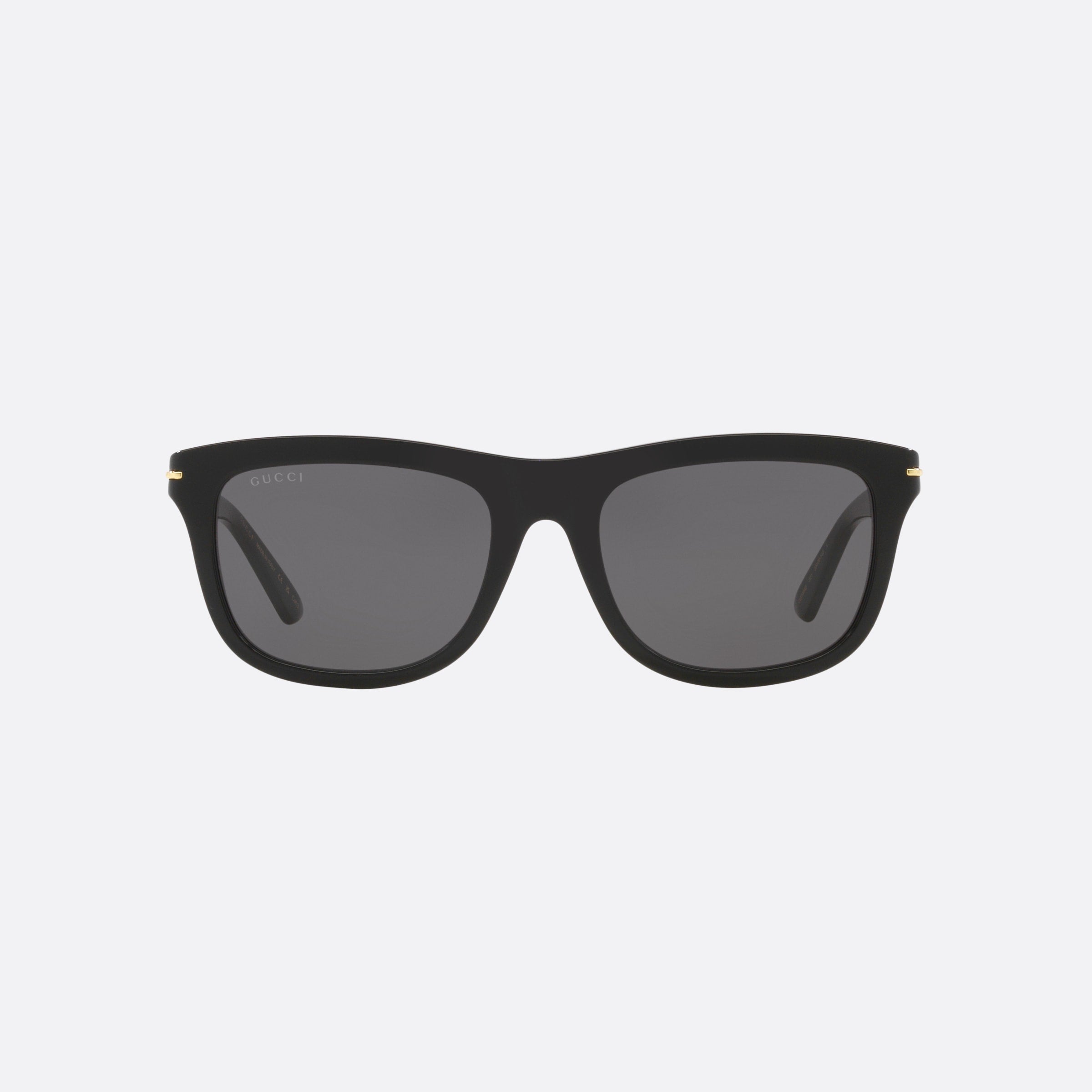 Gucci 55mm Black Square Man Sunglasses - Side View