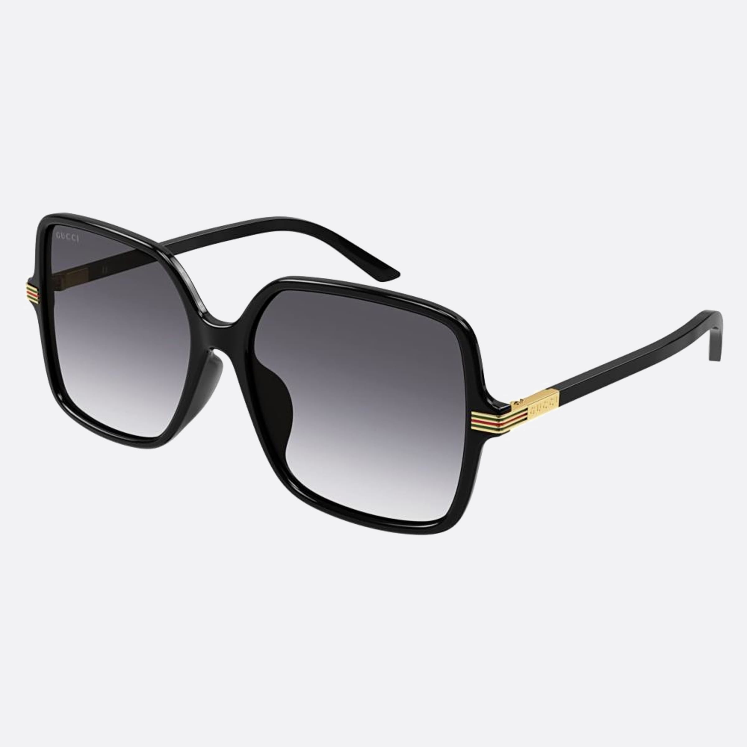 Gucci 59mm Gg1448sa Black Squared Woman Sunglasses - Side View