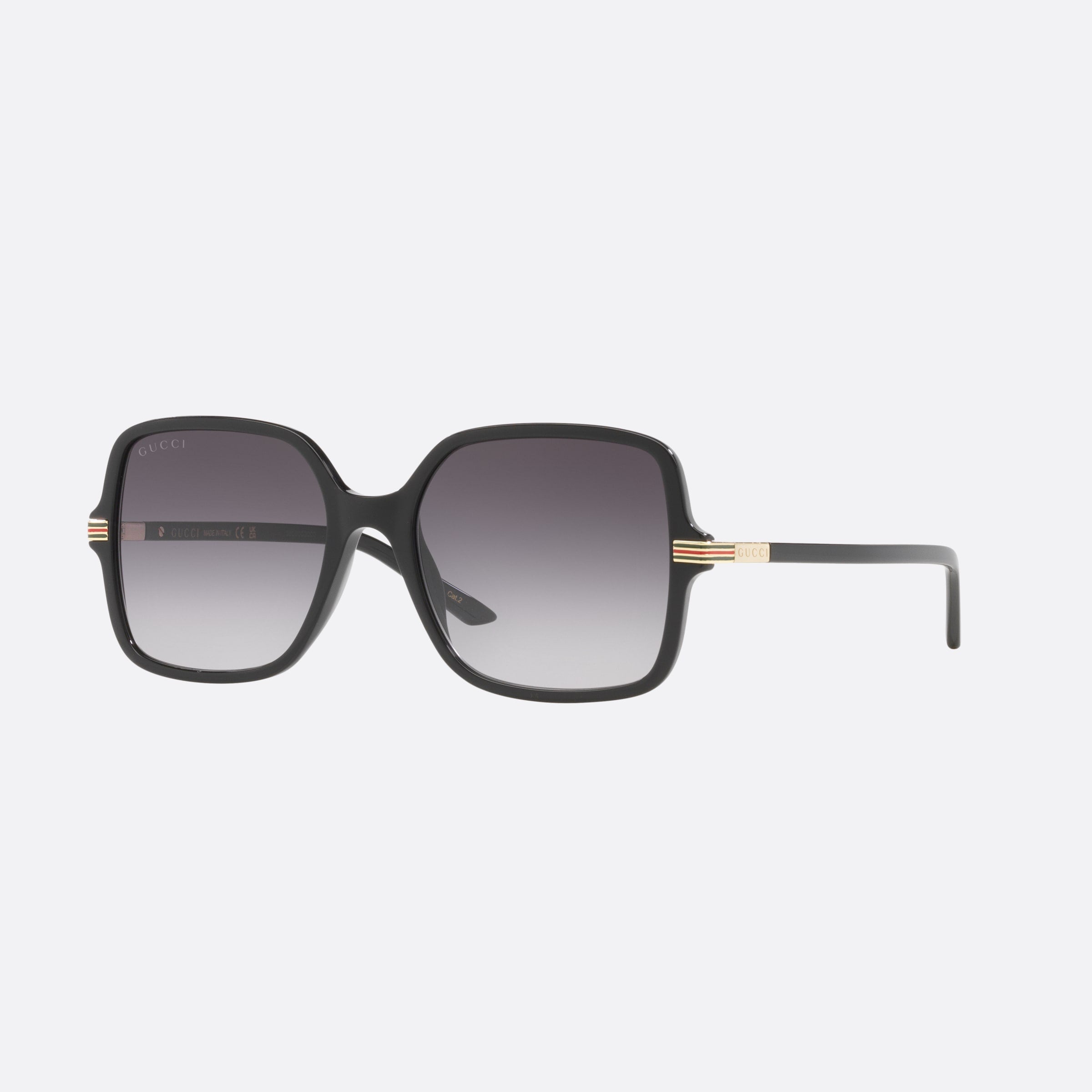Gucci 55mm Black Square Woman Sunglasses - Main View