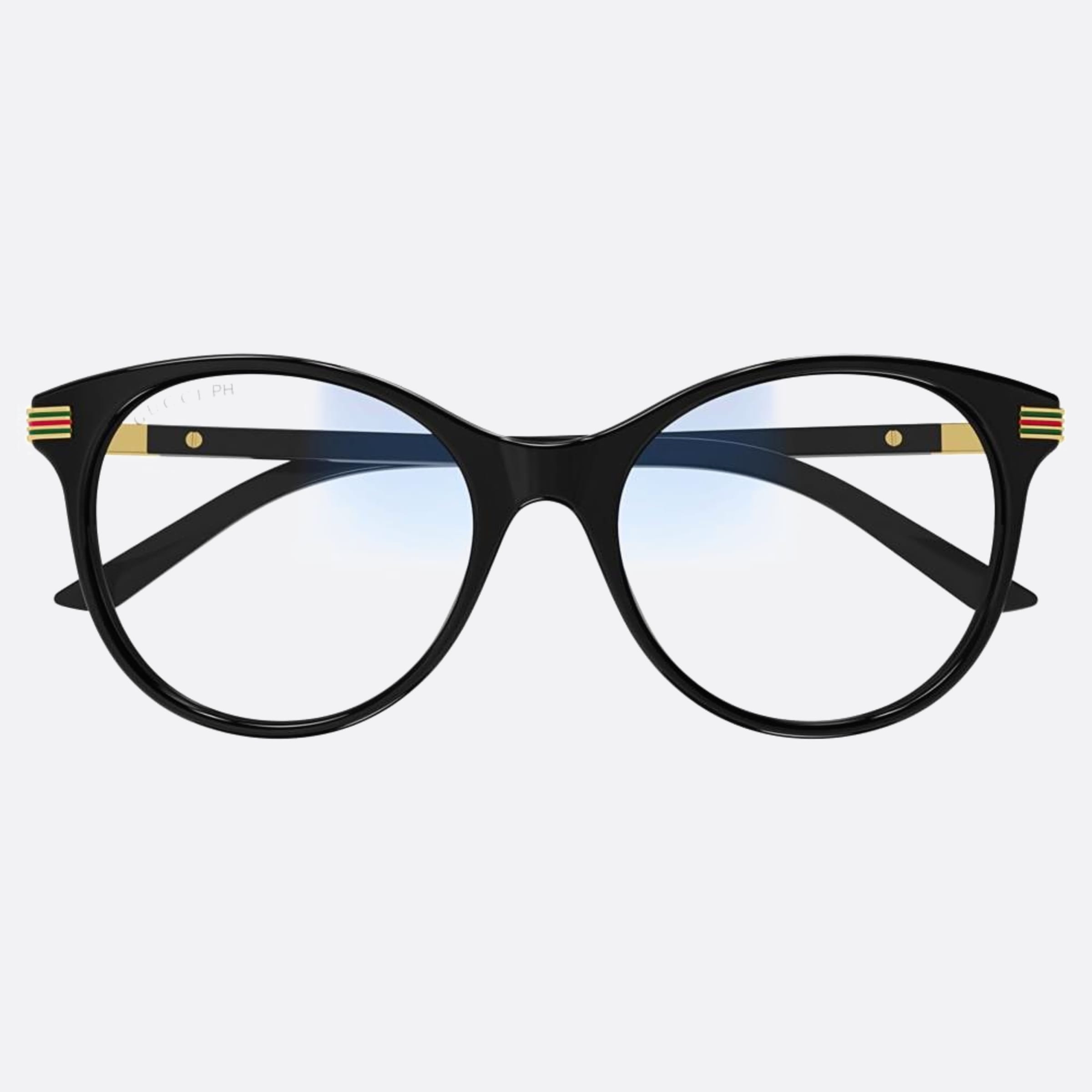 Gucci 53mm Fgs Black Round Photochromic Woman Sunglasses - Main View