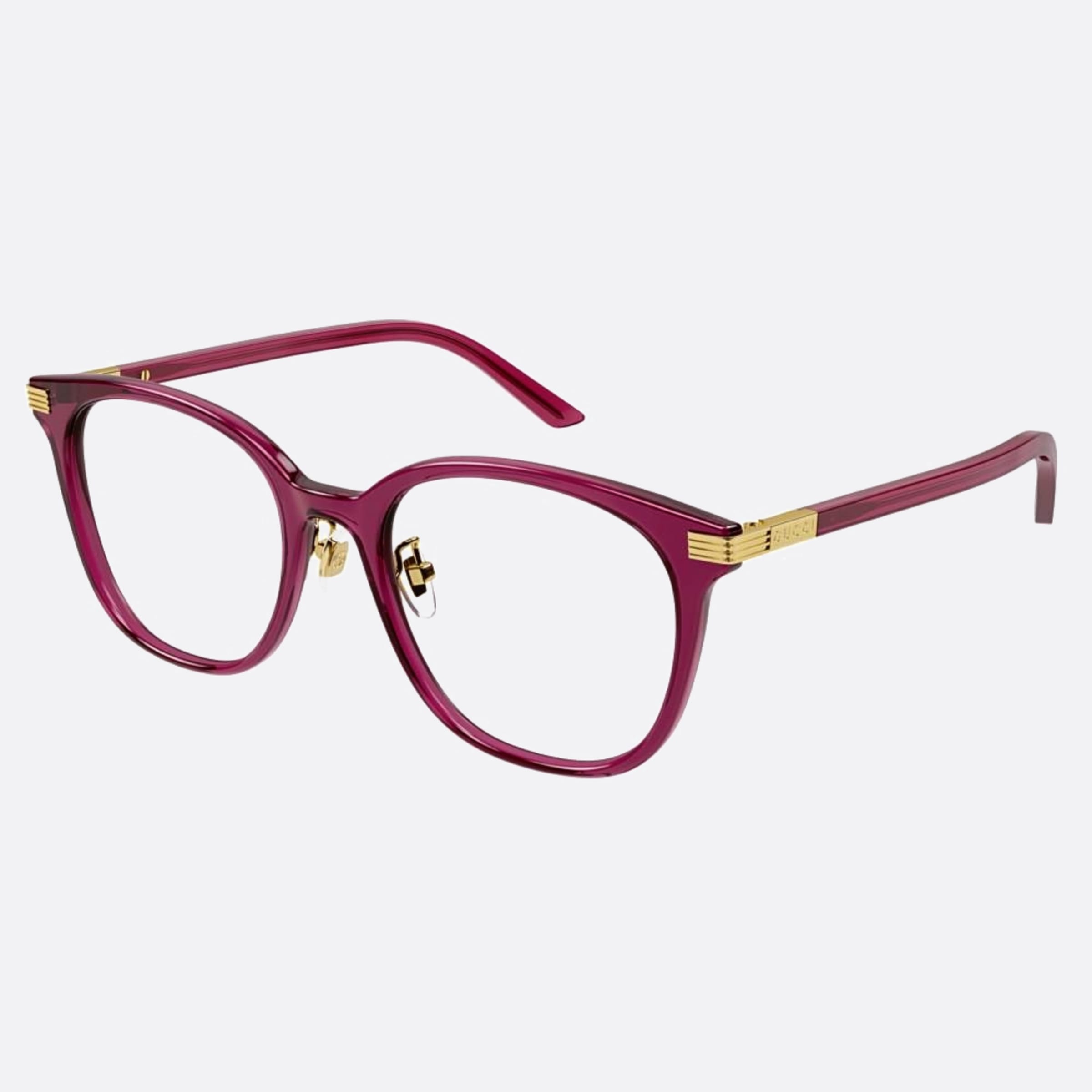 Gucci 53mm Gg1453ok Red Round Woman Eyeglasses - Side View