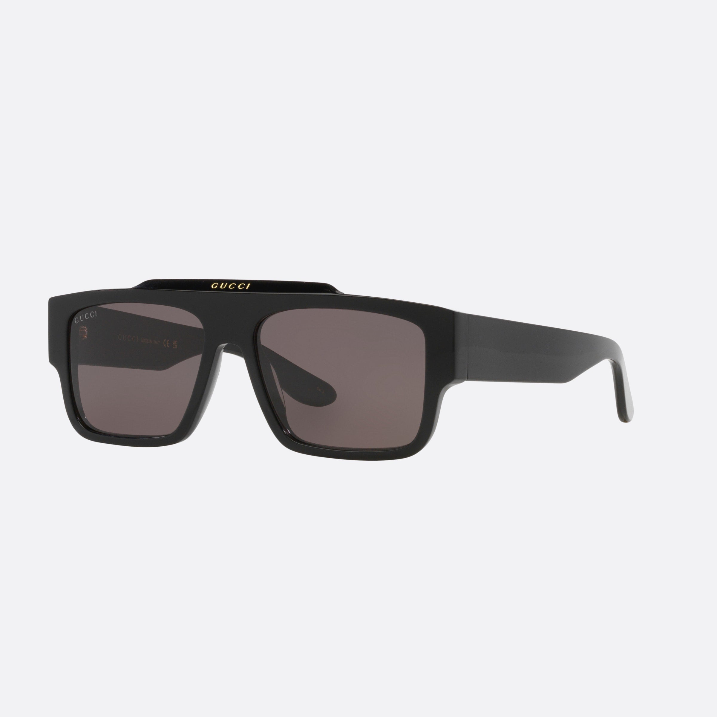 Gucci 56mm Black Square Man Sunglasses - Main View