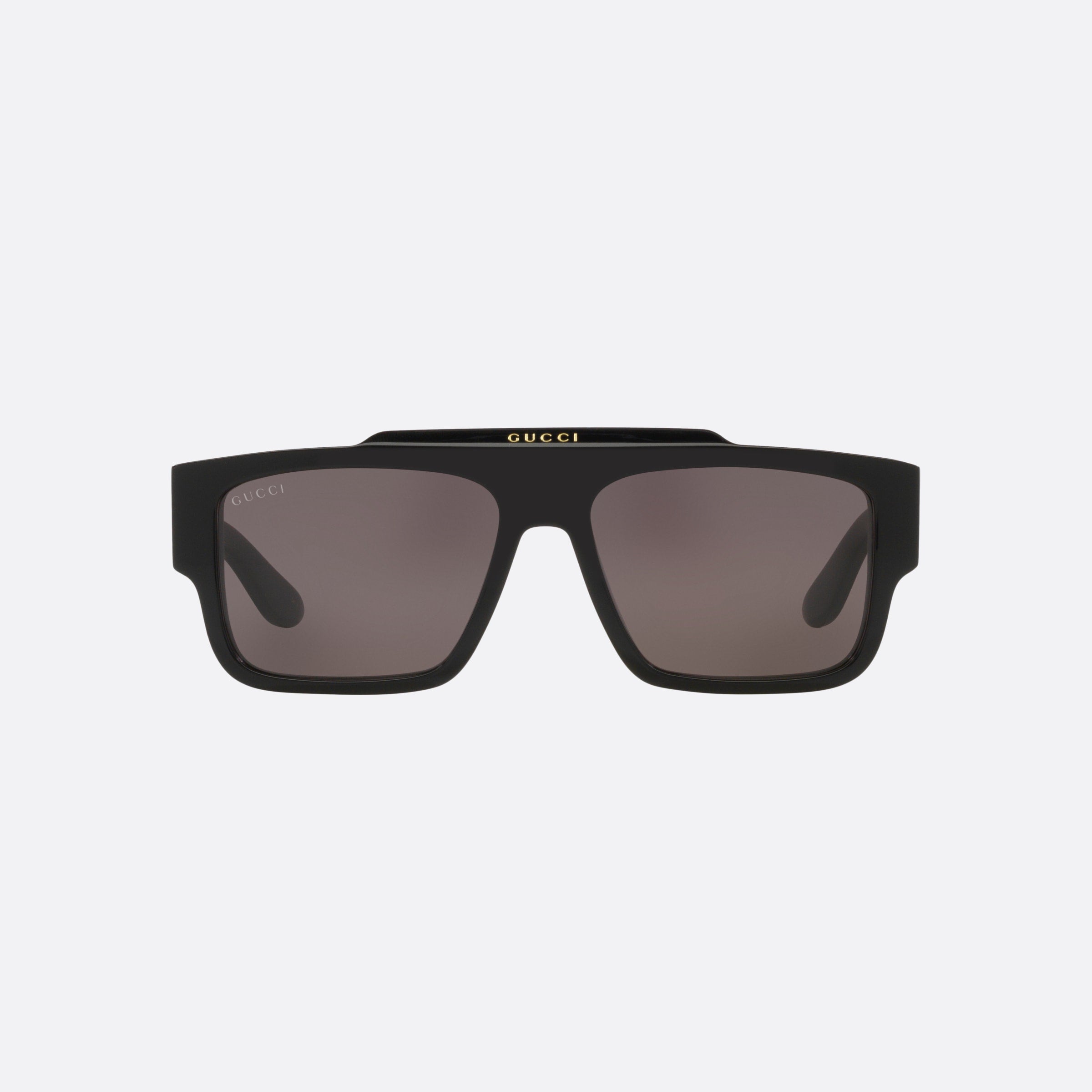 Gucci 56mm Black Square Man Sunglasses - Side View