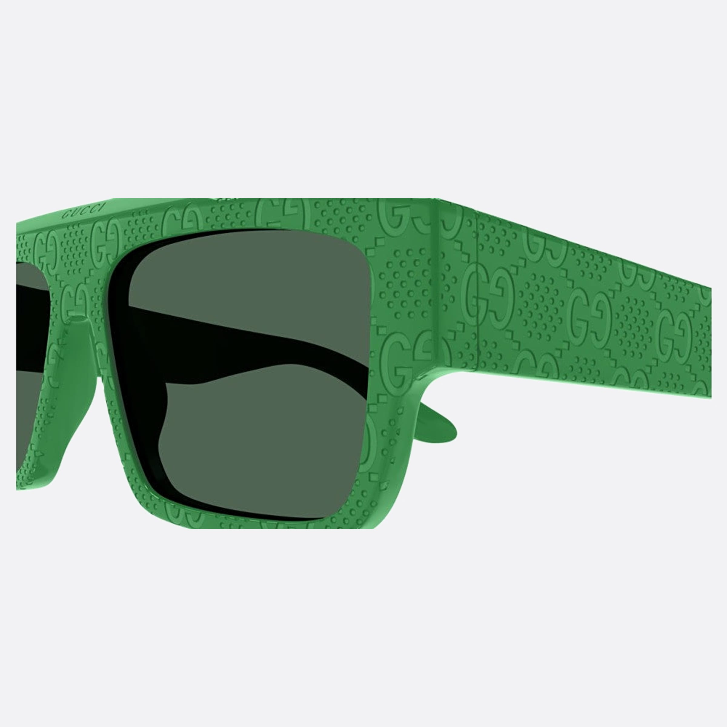 Gucci 56mm Grg Green Squared Man Sunglasses - Detail View