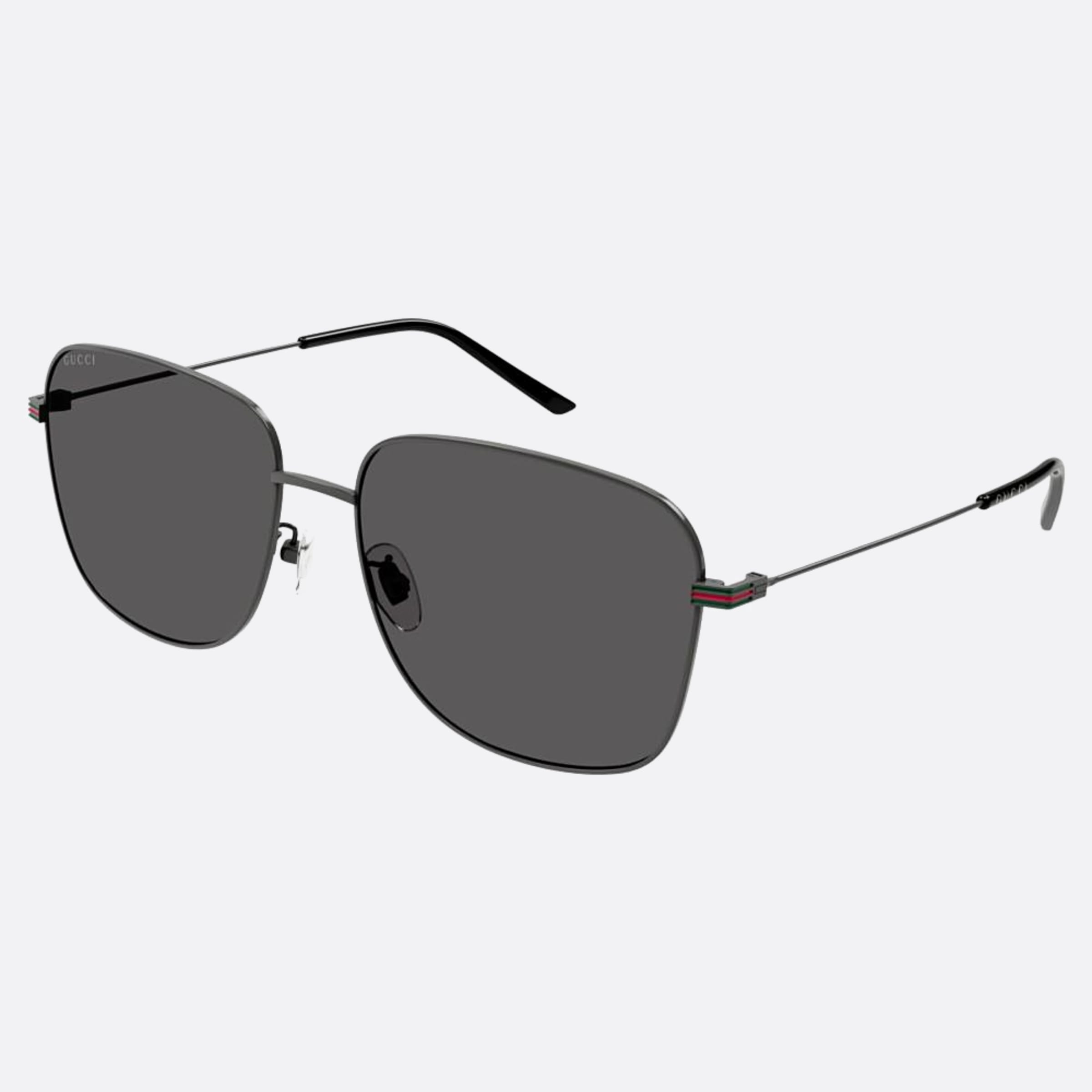 Gucci 61mm Gg1464sa Mkl Grey Squared Men Sunglasses - Side View