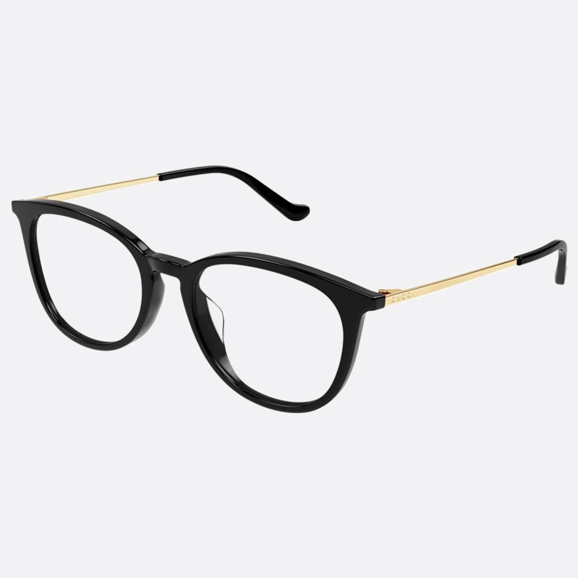 Gucci 52mm Gg1468oa Black Round Woman Eyeglasses - Side View