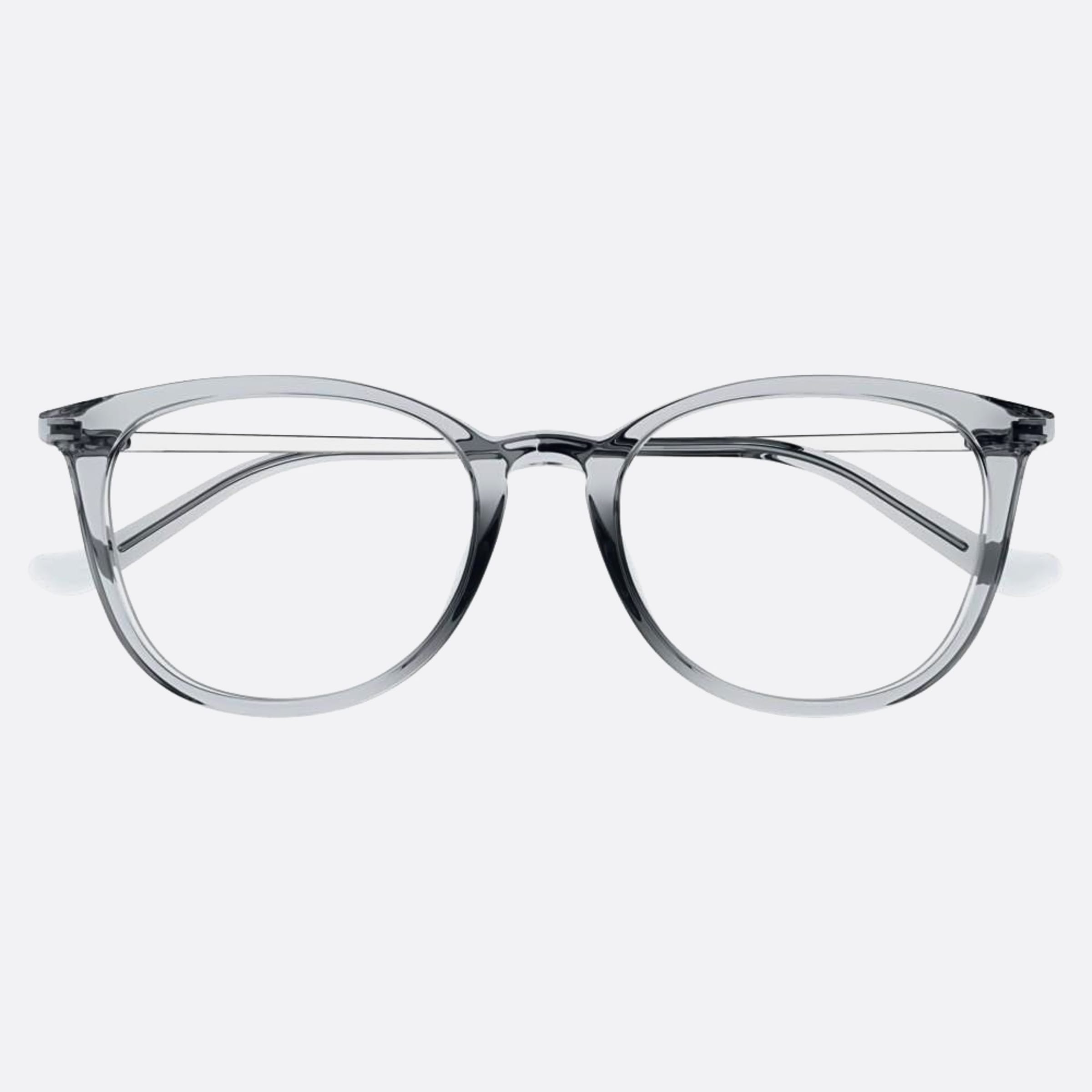 Gucci 52mm Gg1468oa Grey Round Woman Eyeglasses - Main View