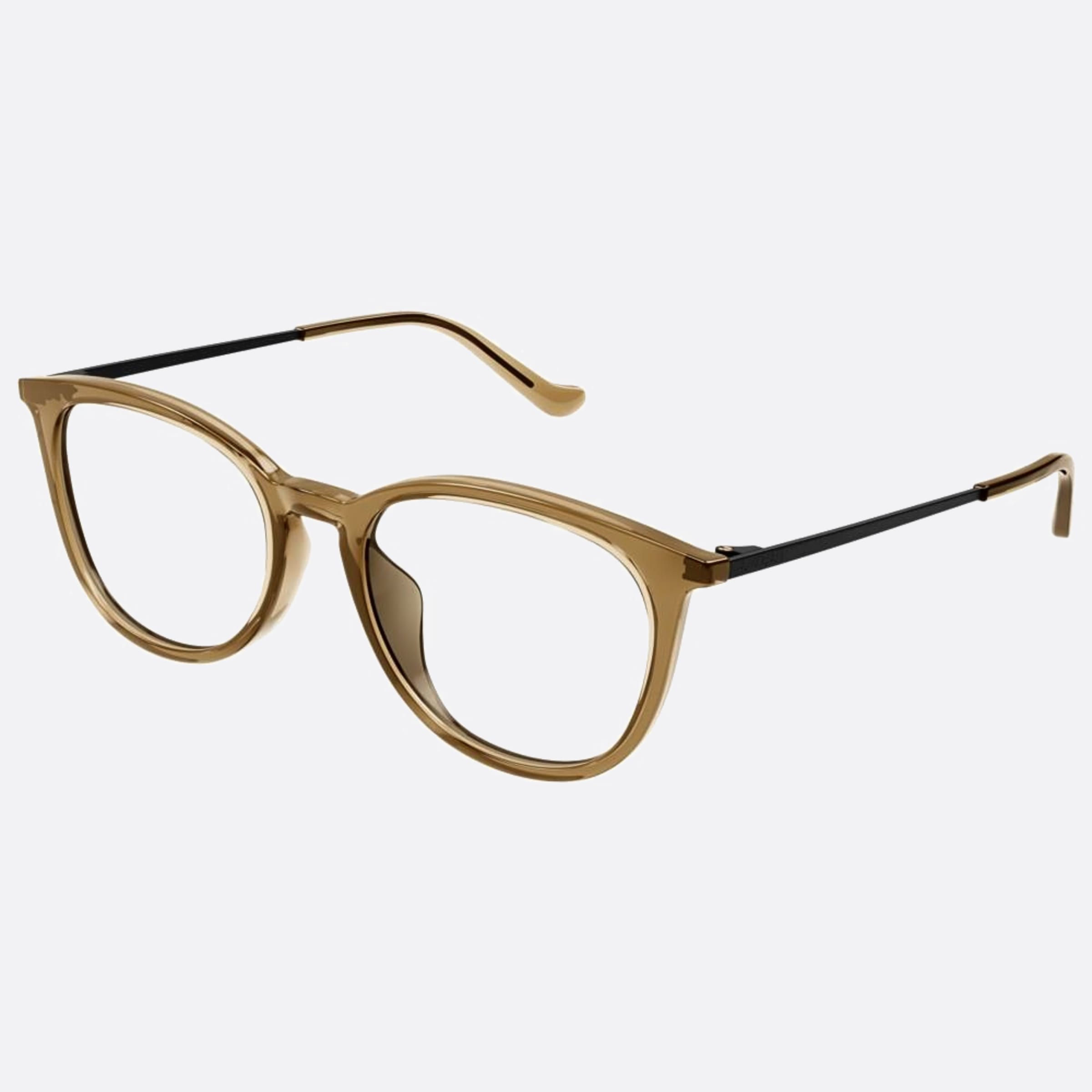 Gucci 52mm Gg1468oa Brown Round Woman Eyeglasses - Side View