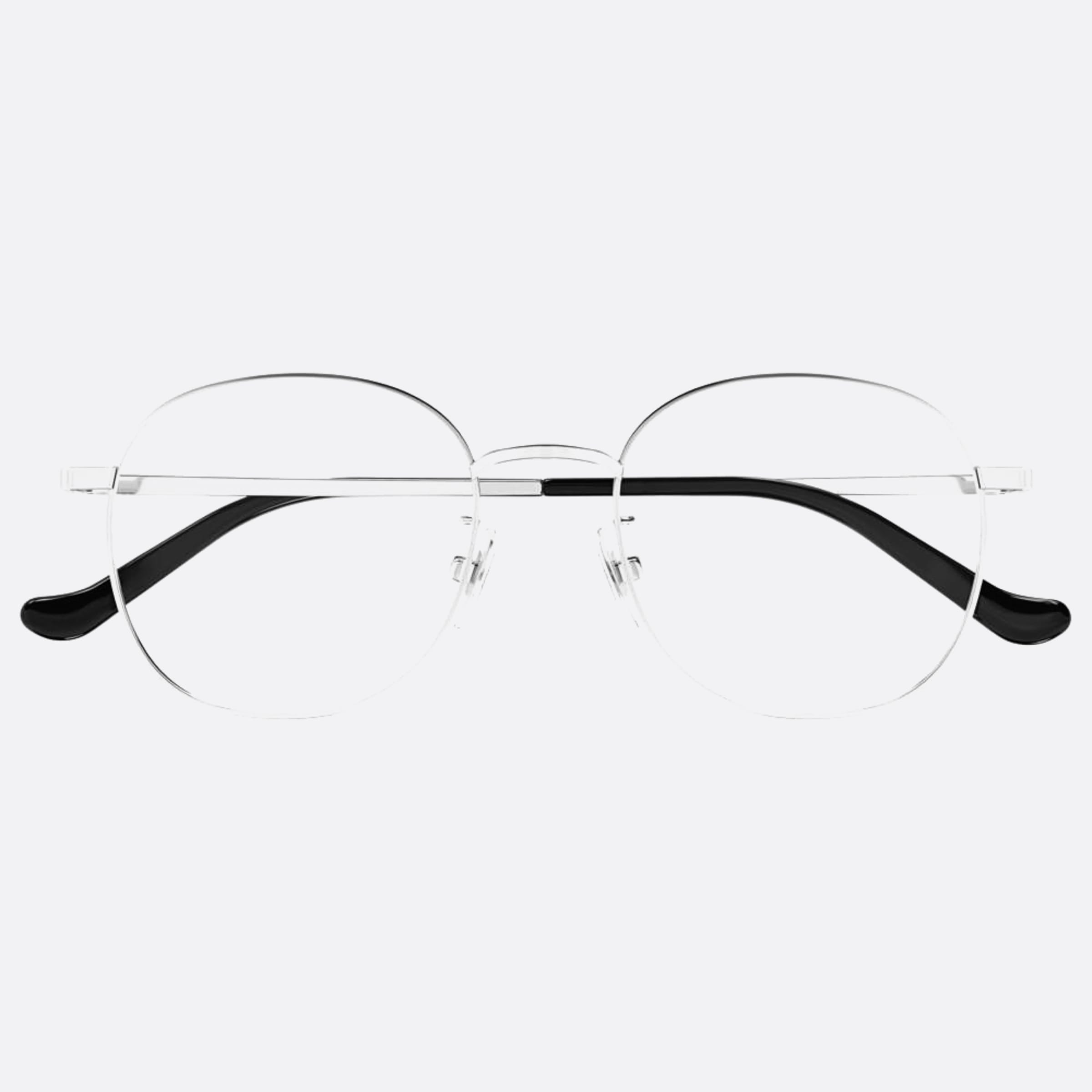 Gucci 51mm Gg1469oa Silver Round Woman Eyeglasses - Main View