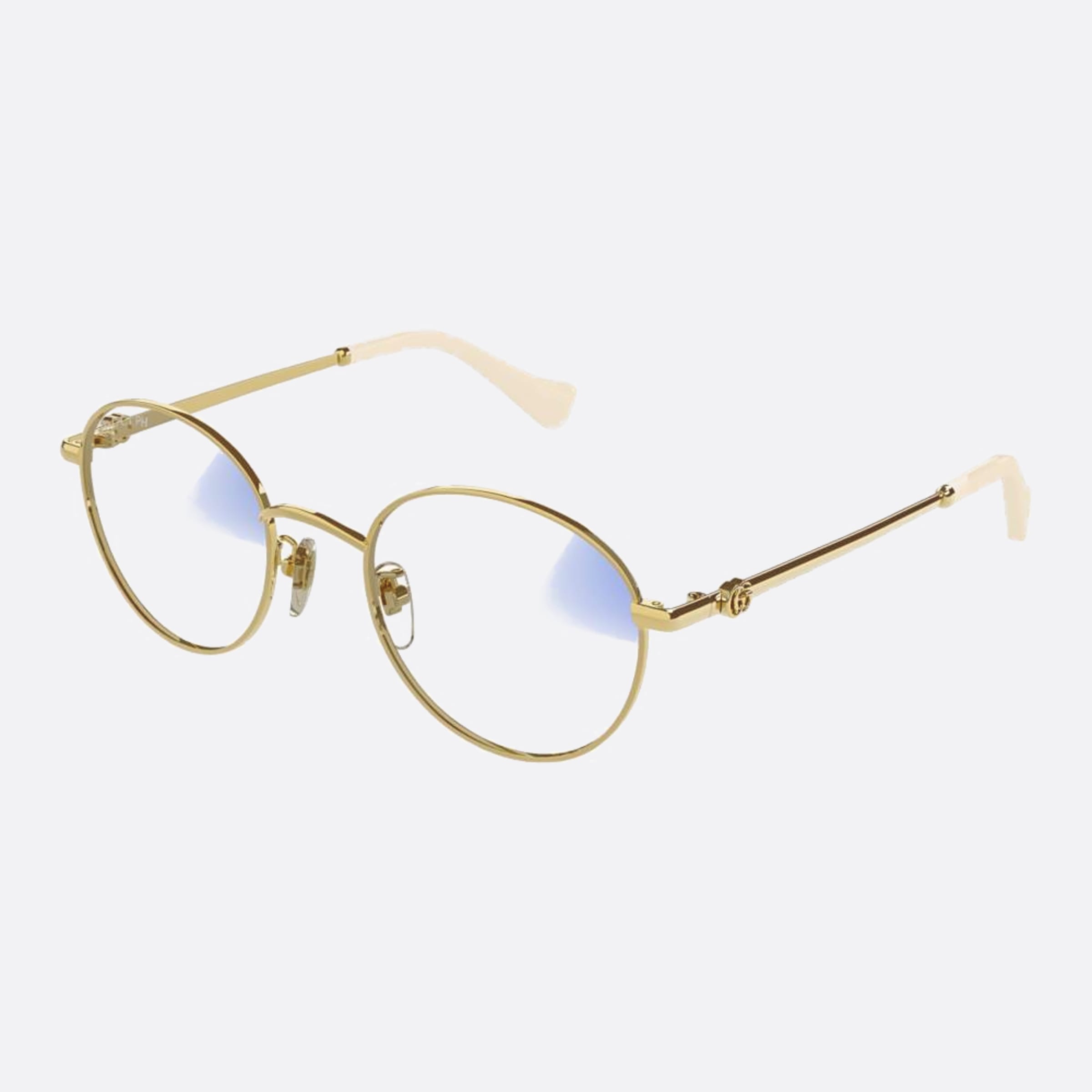 Gucci 50mm Gg1472sj Gdph Gold Round Photochromic Women Sunglasses - Side View