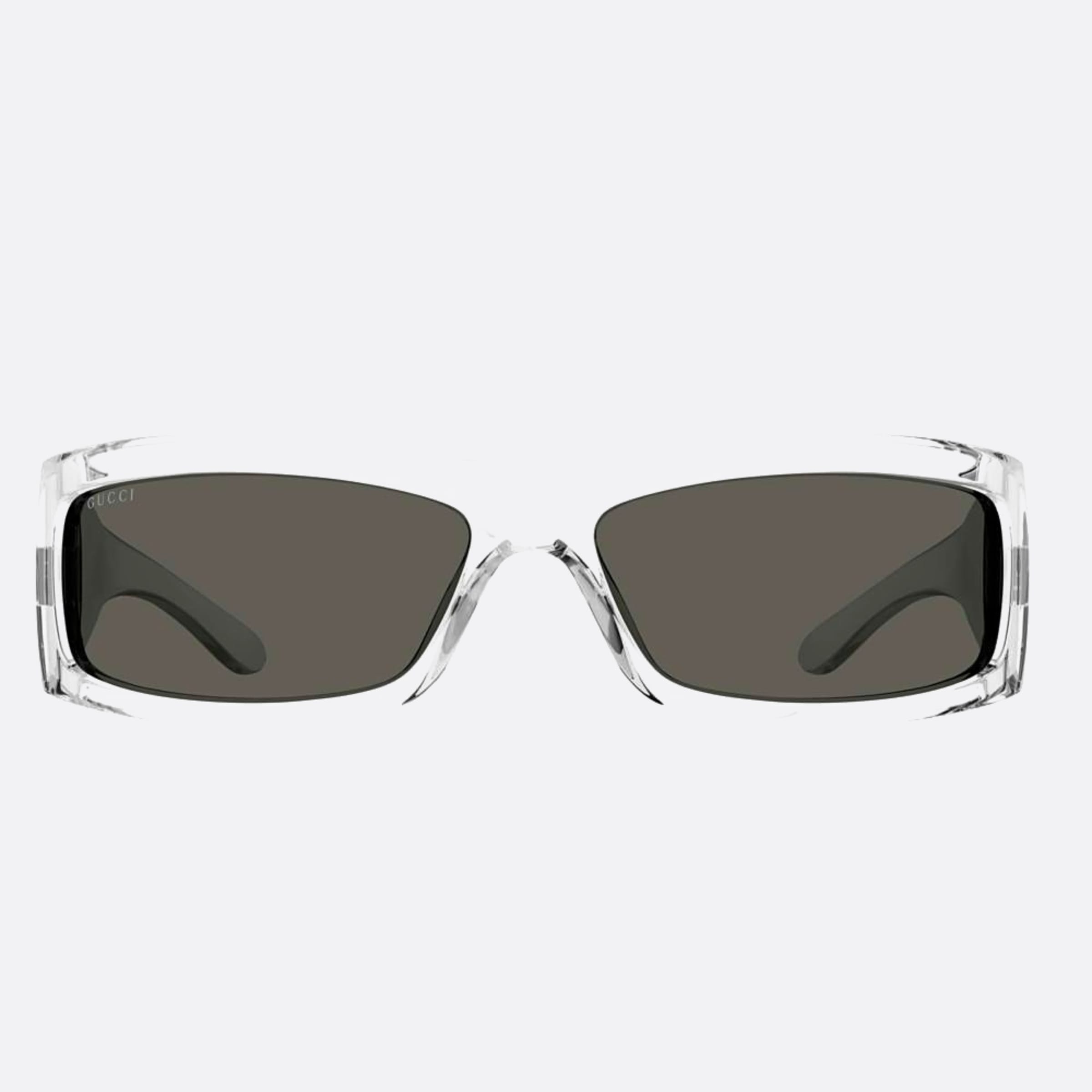 Gucci 64mm Deo Transparent Squared Man Sunglasses - Main View