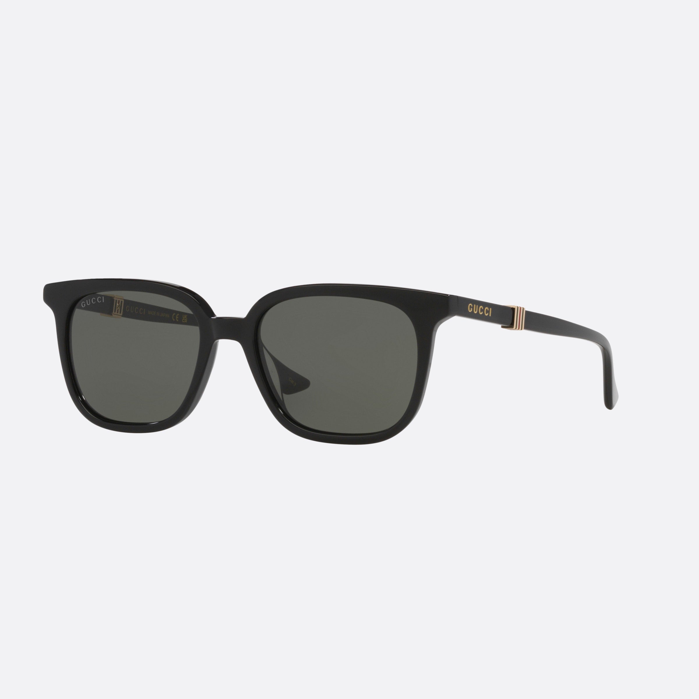 Gucci 54mm Black Rectangle Man Sunglasses - Main View