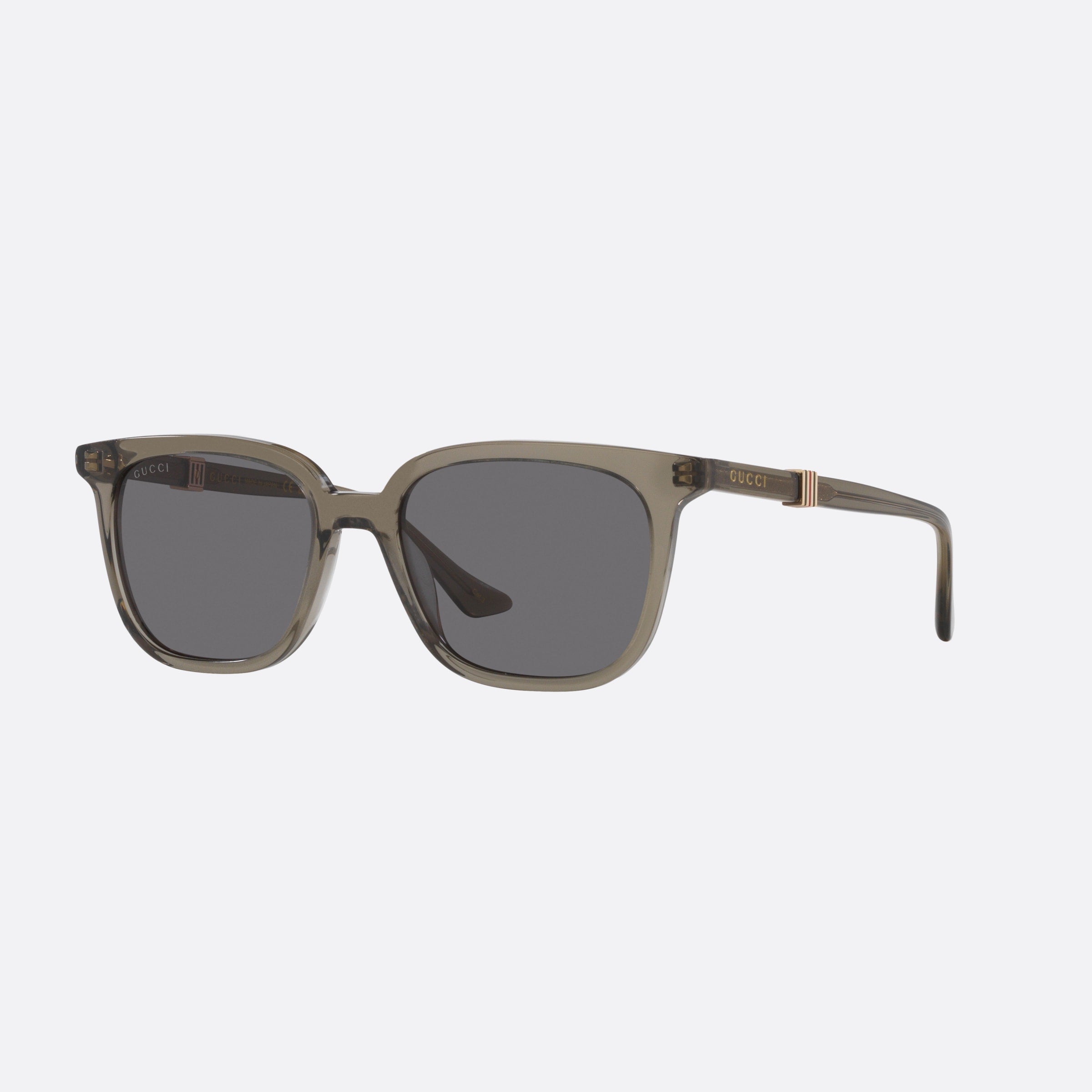 Gucci 54mm Bdg Brown Rectangle Man Sunglasses - Main View