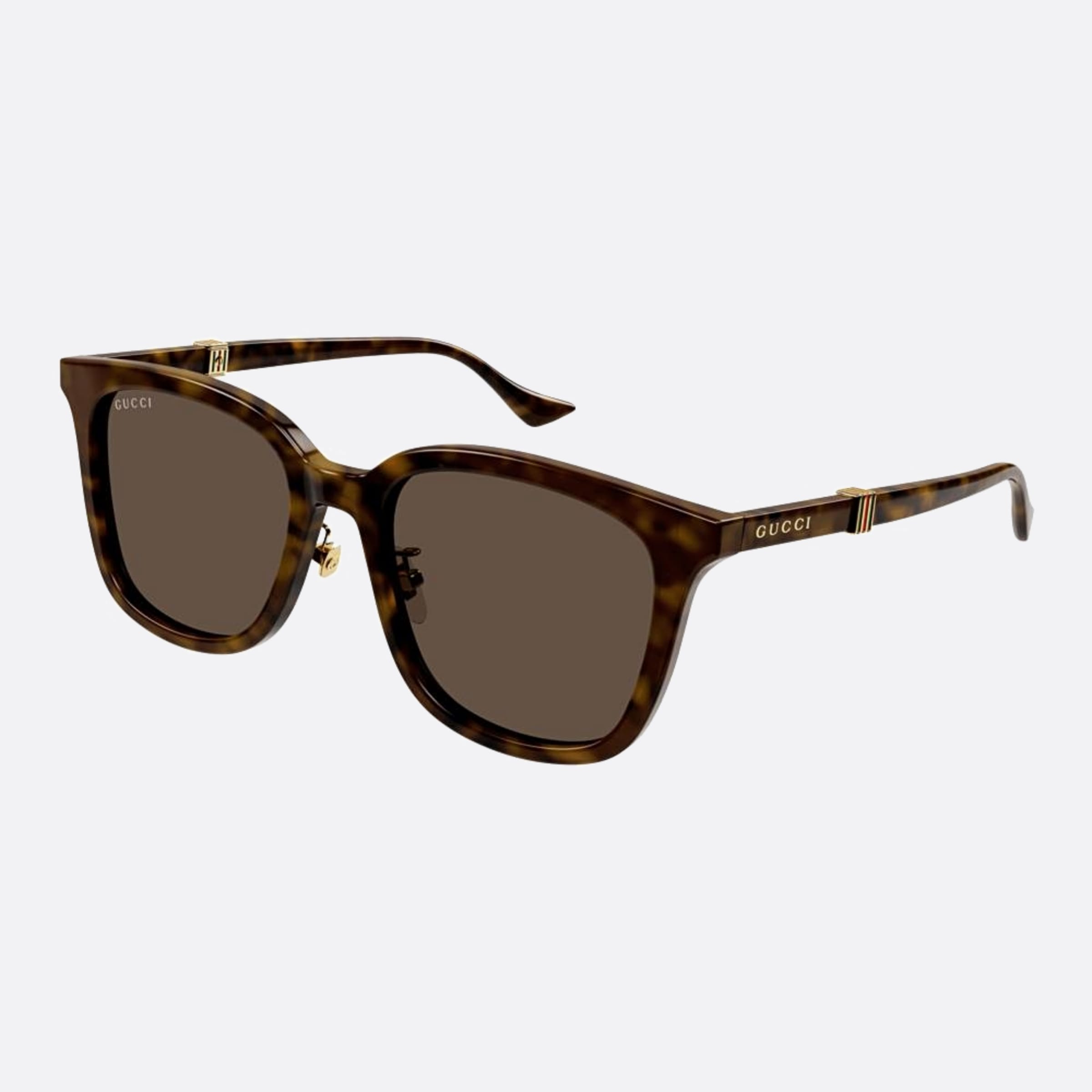 Gucci 54mm Gg1498sk Bre Havana Squared Men Sunglasses - Side View