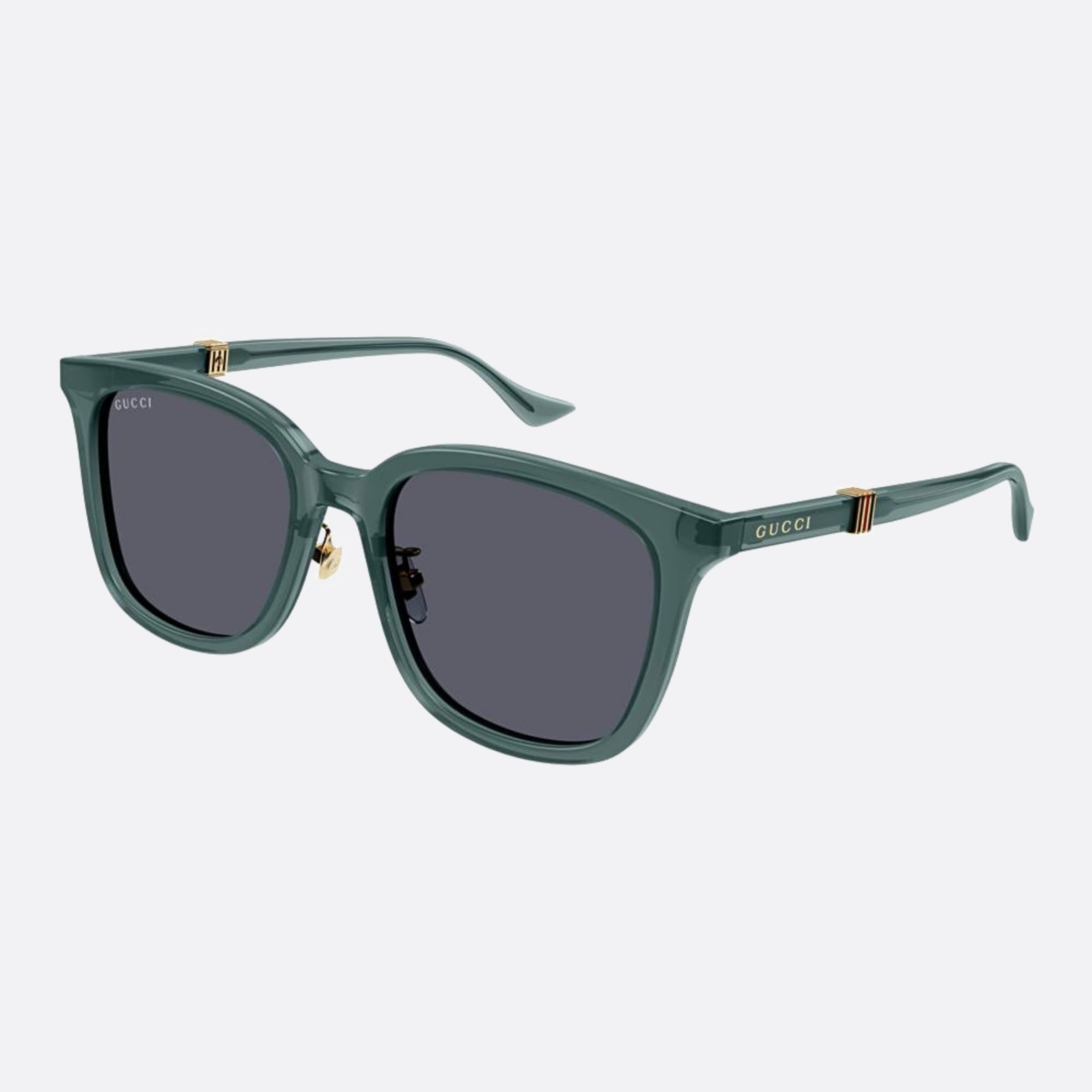 Gucci 54mm Gg1498sk Grg Green Squared Men Sunglasses - Side View