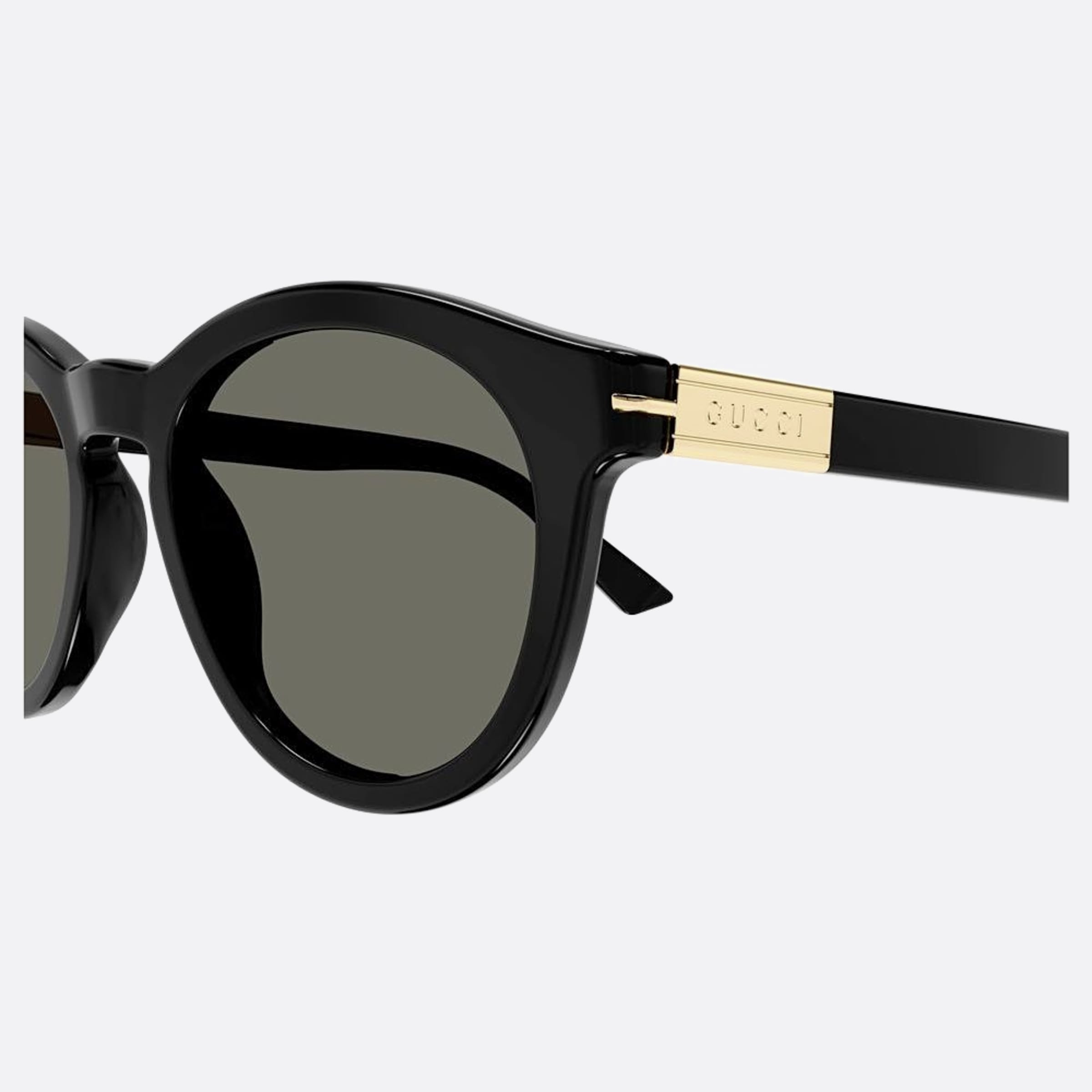 Gucci 52mm Gold Round Man Sunglasses - Detail View