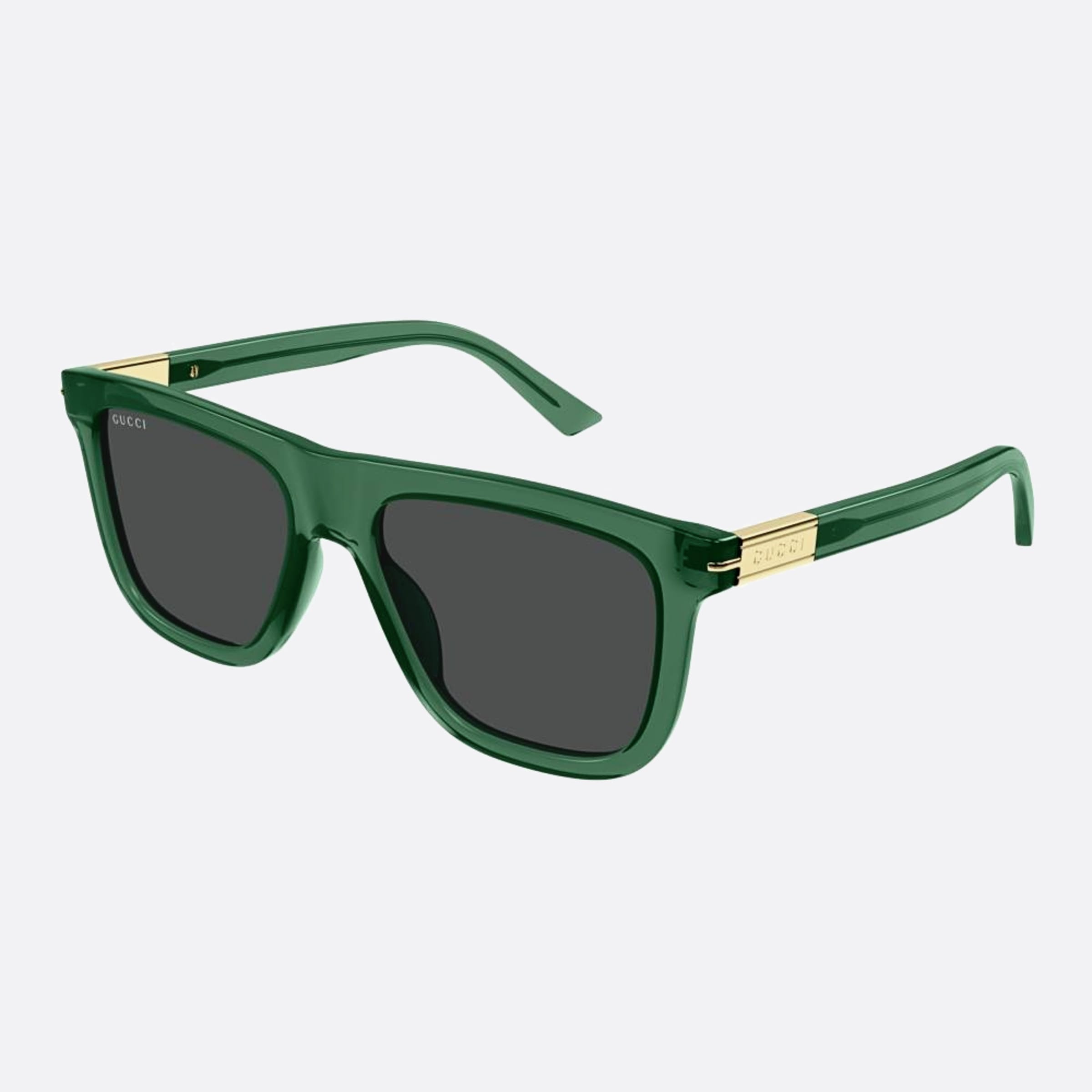 Gucci 54mm Grg Green Squared Man Sunglasses - Side View