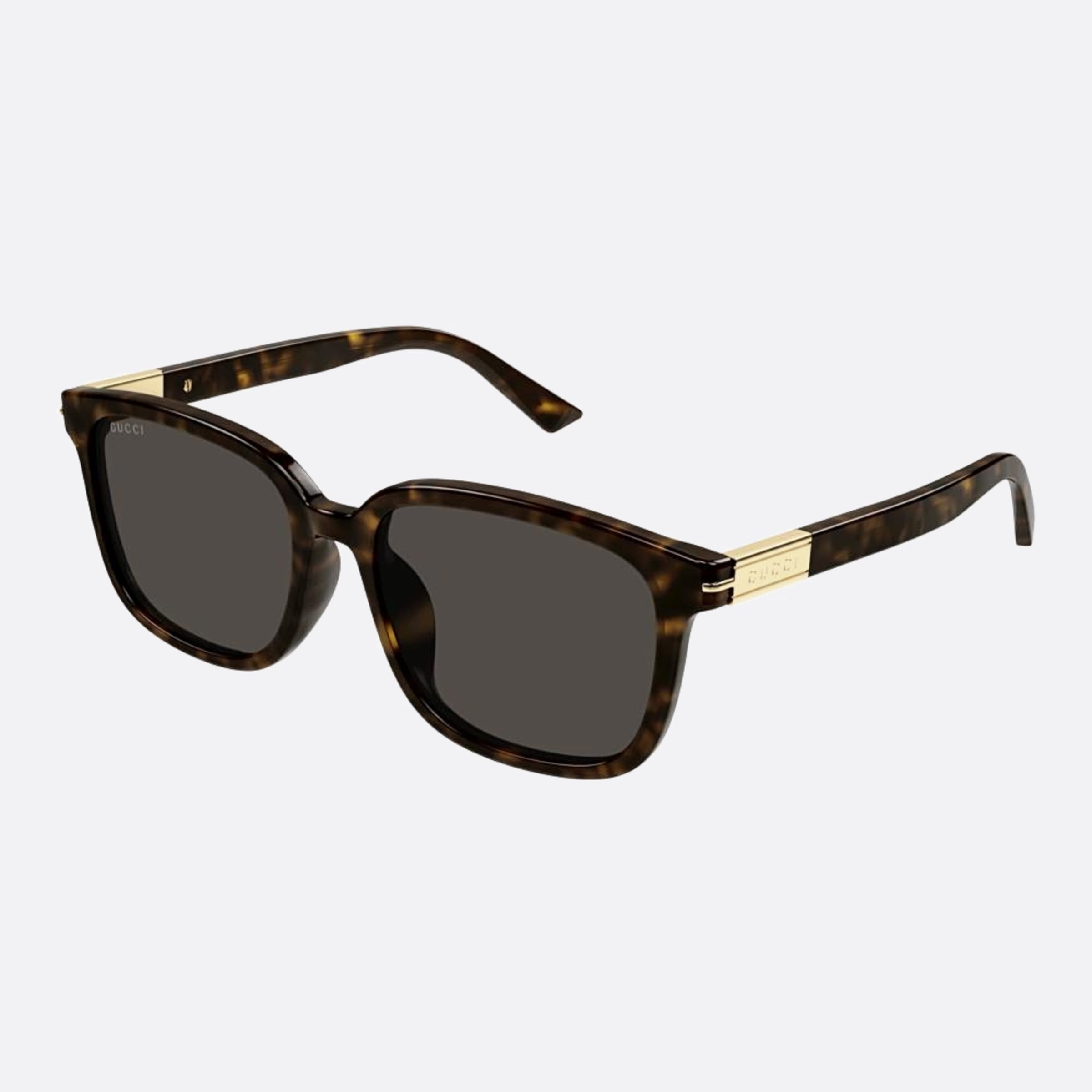 Gucci 55mm Gg1505sk Bre Havana Squared Men Sunglasses - Side View
