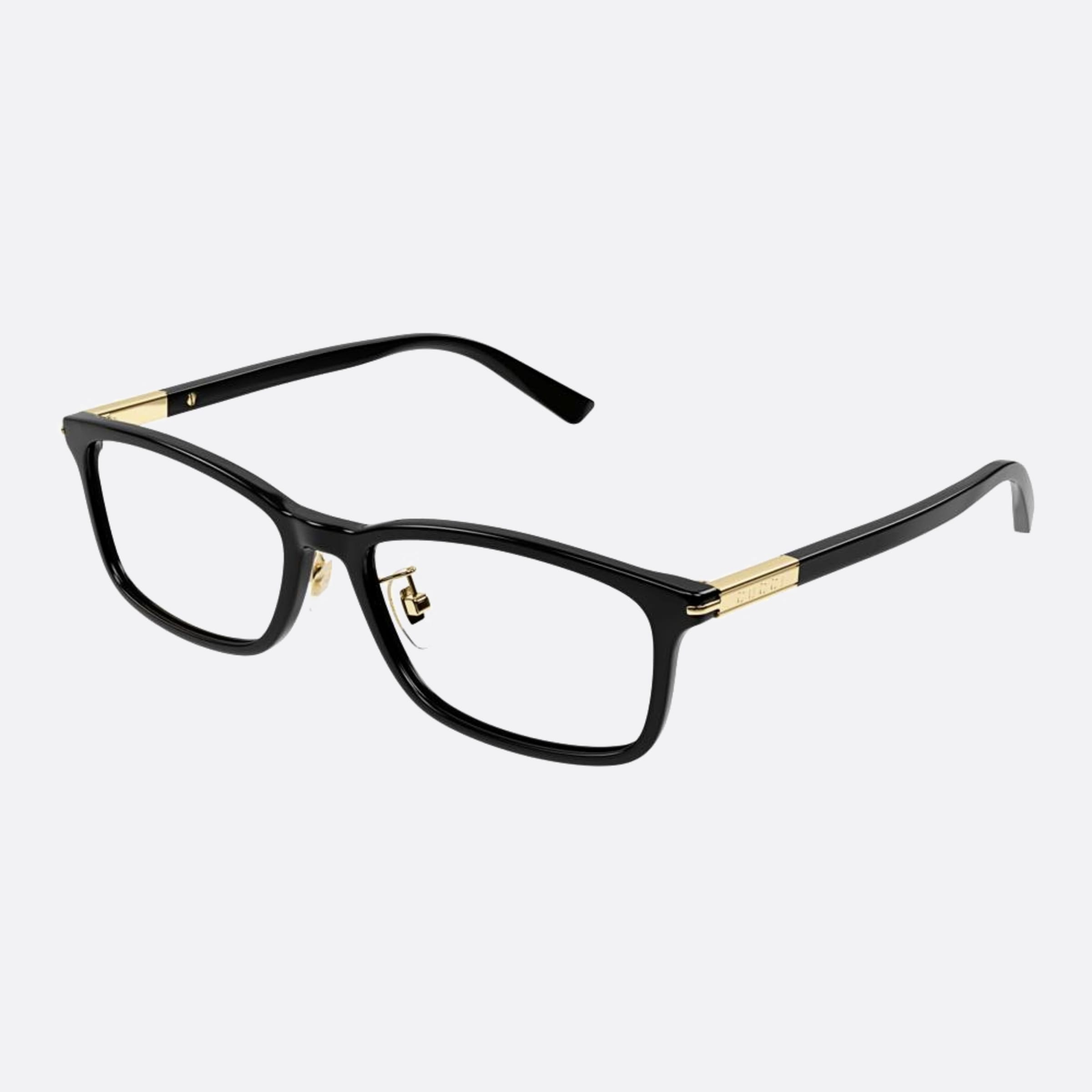 Gucci 55mm Gg1506oj Black Squared Women Eyeglasses - Side View