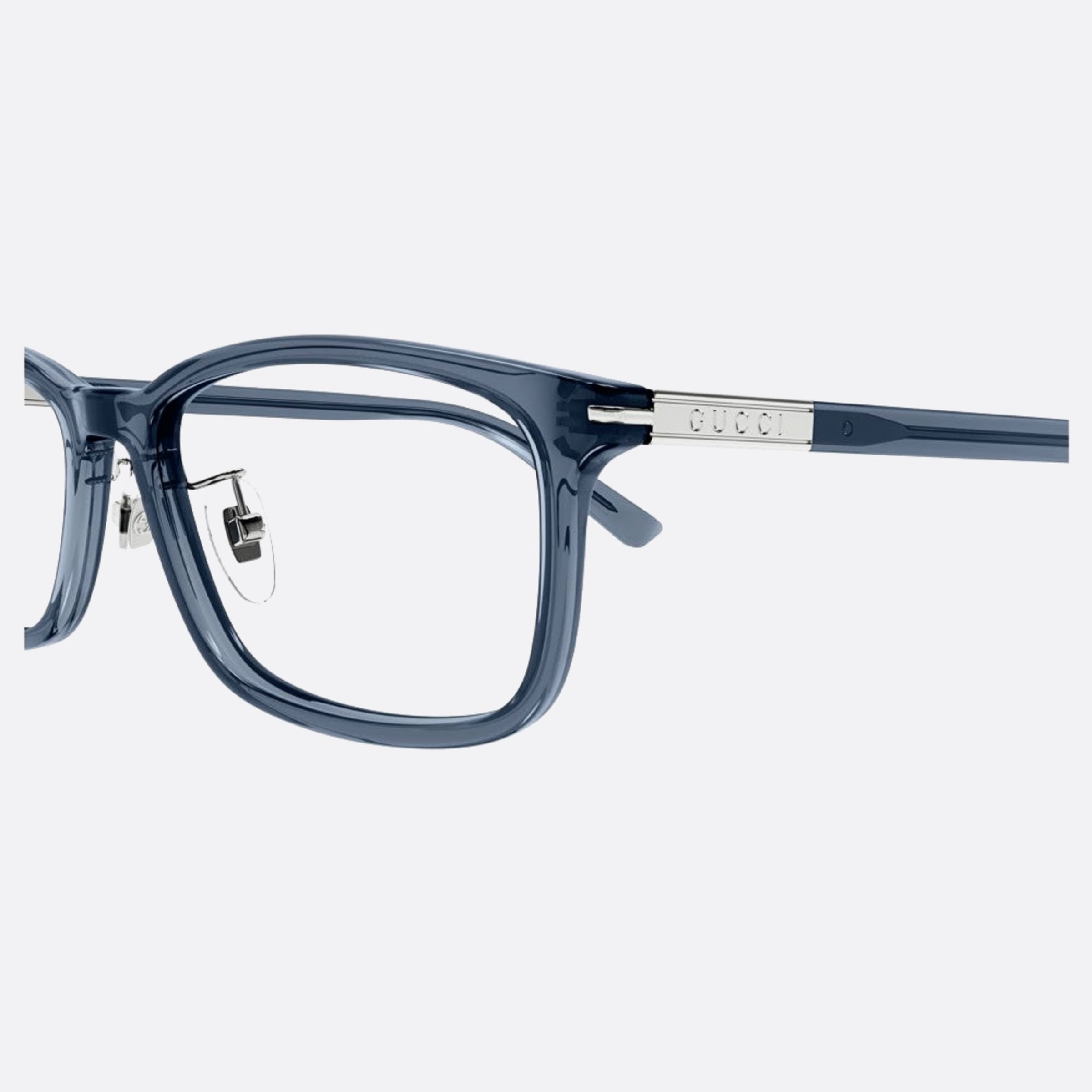 Gucci 55mm Gg1506oj Blue Squared Women Eyeglasses - Detail View