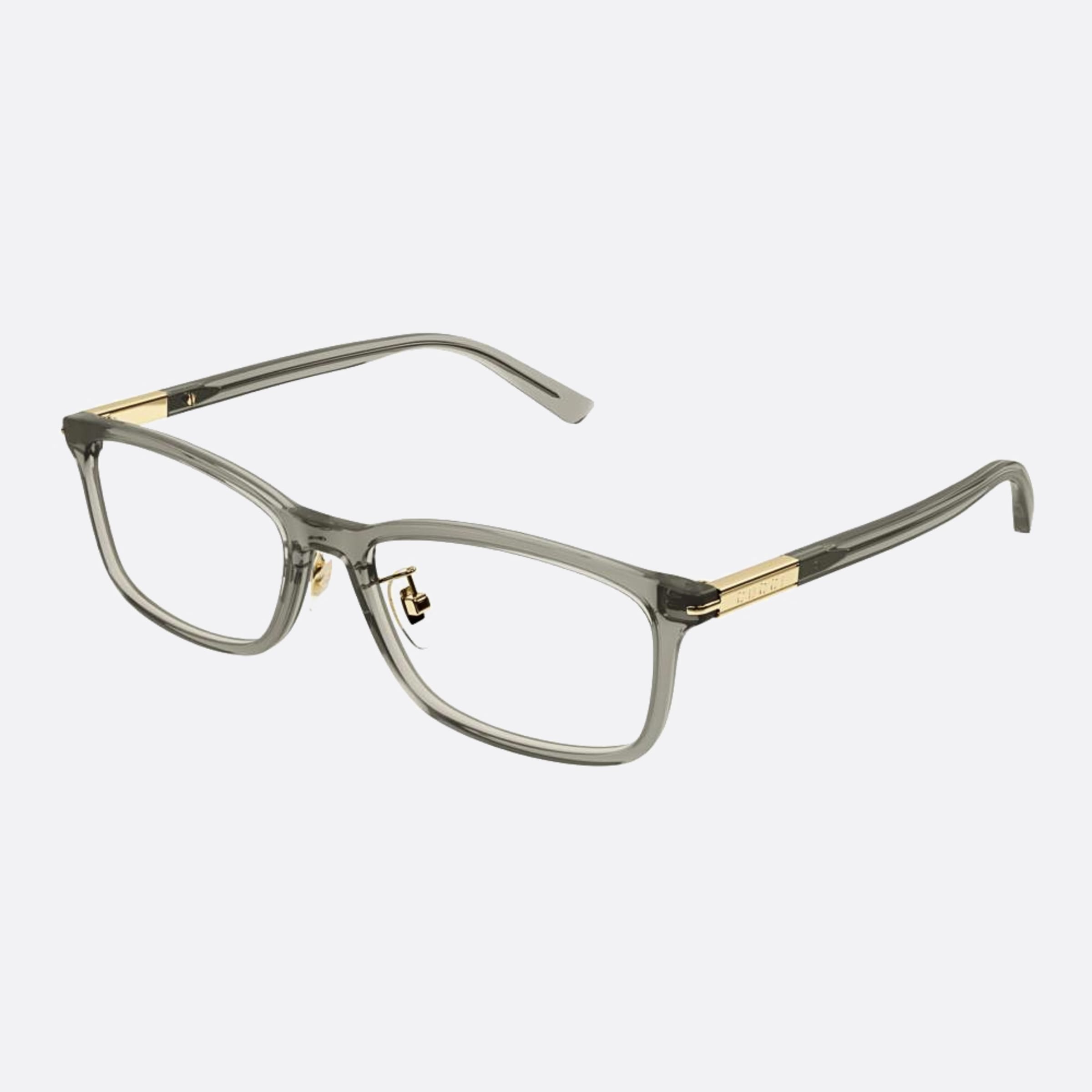 Gucci 55mm Gg1506oj Grey Squared Women Eyeglasses - Side View