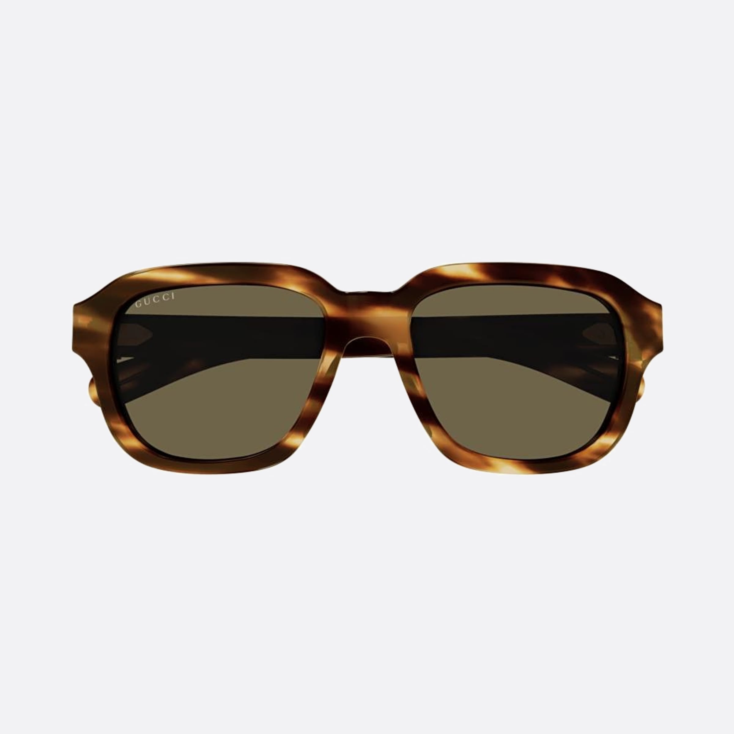 Gucci 55mm Asq Havana Squared Man Sunglasses - Main View