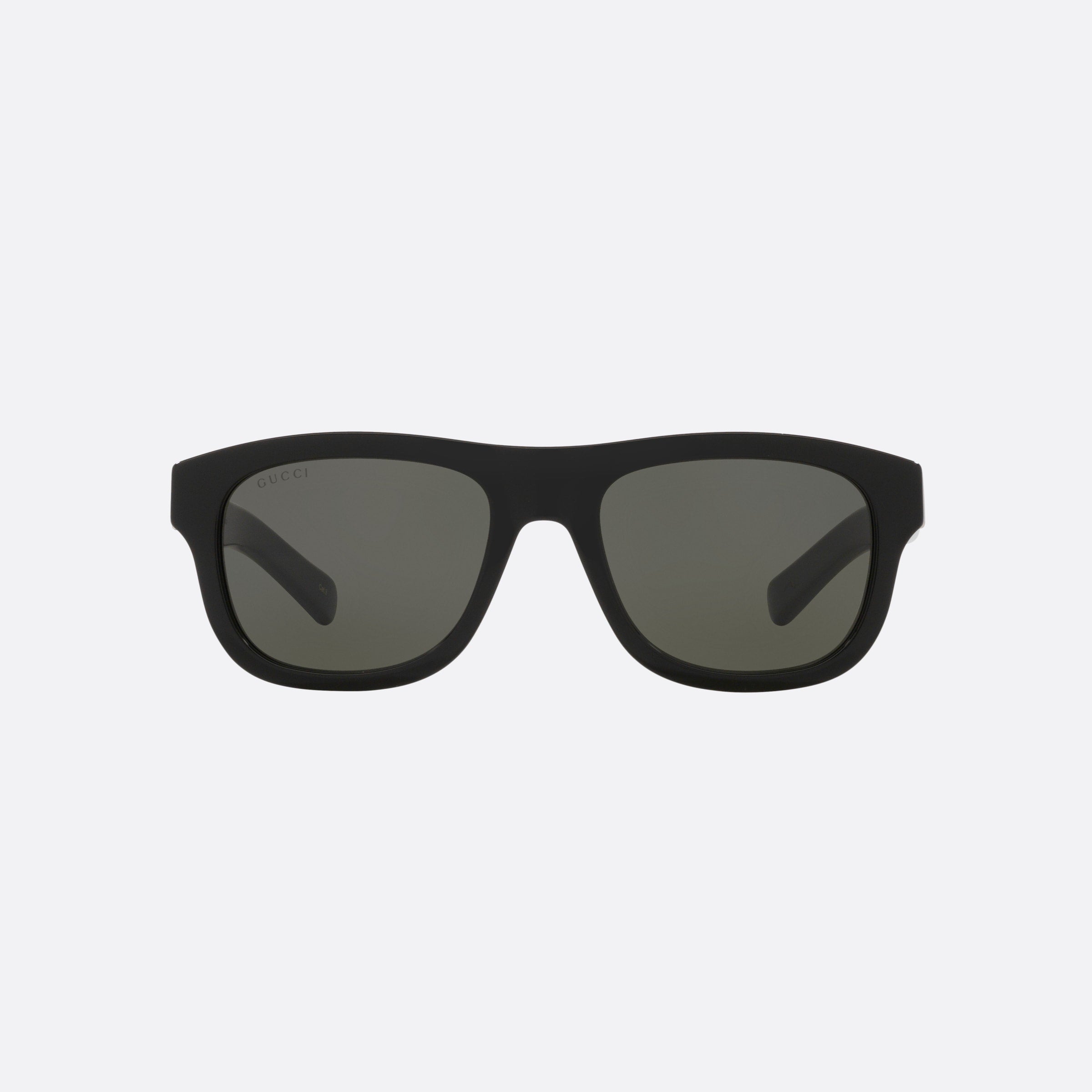 Gucci 54mm Black Round Man Sunglasses - Side View