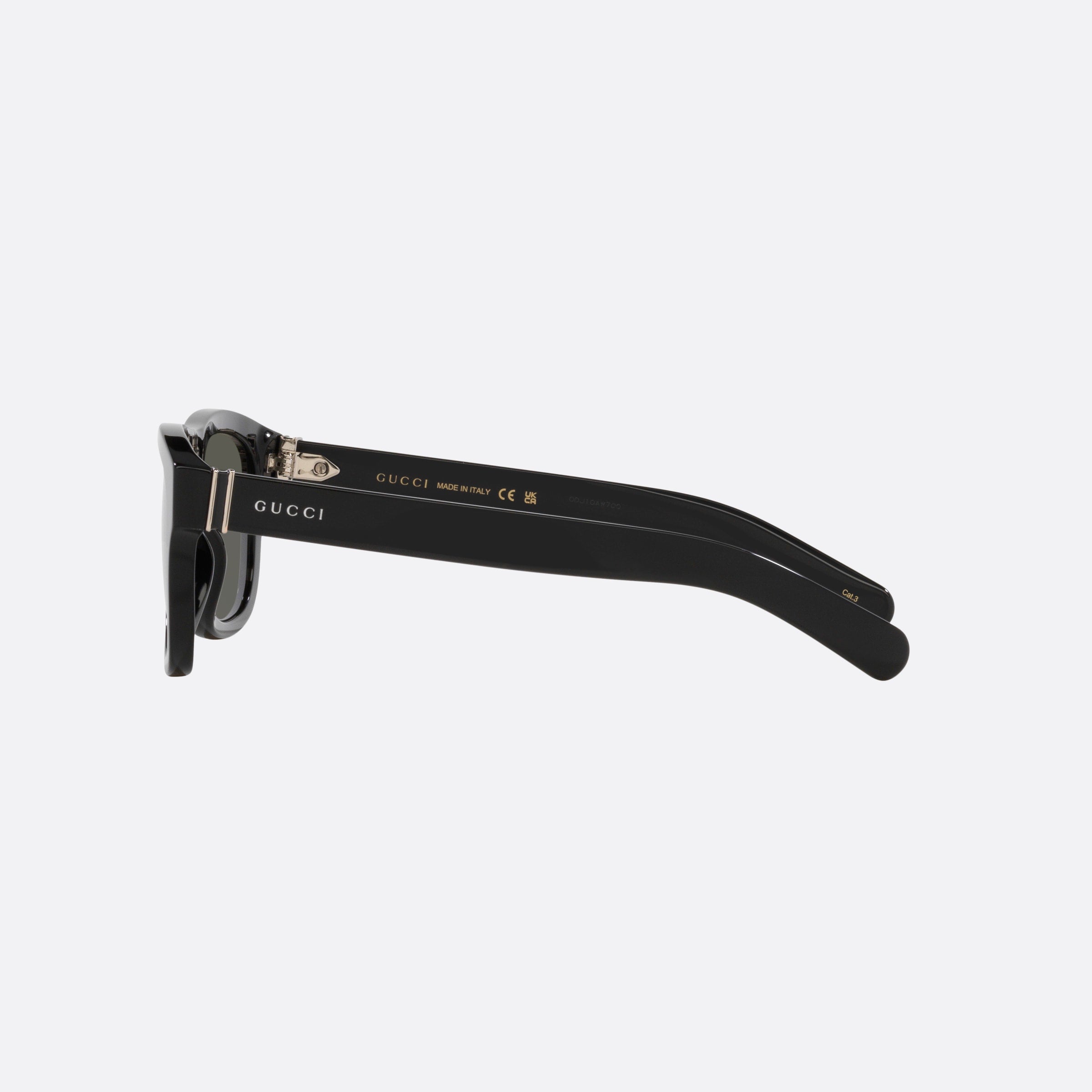 Gucci 54mm Black Round Man Sunglasses - Detail View