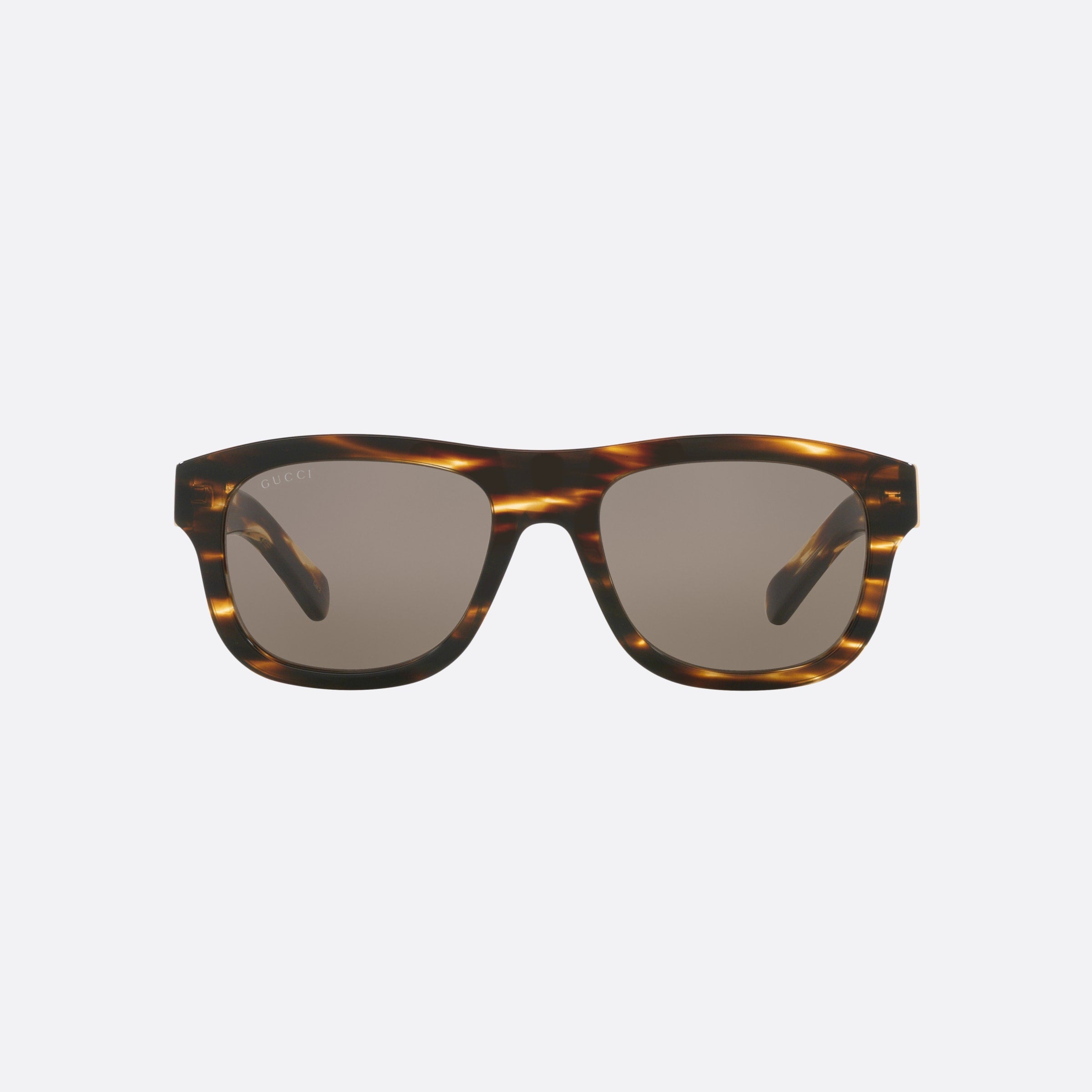 Gucci 54mm Bre Tortoise Round Man Sunglasses - Side View