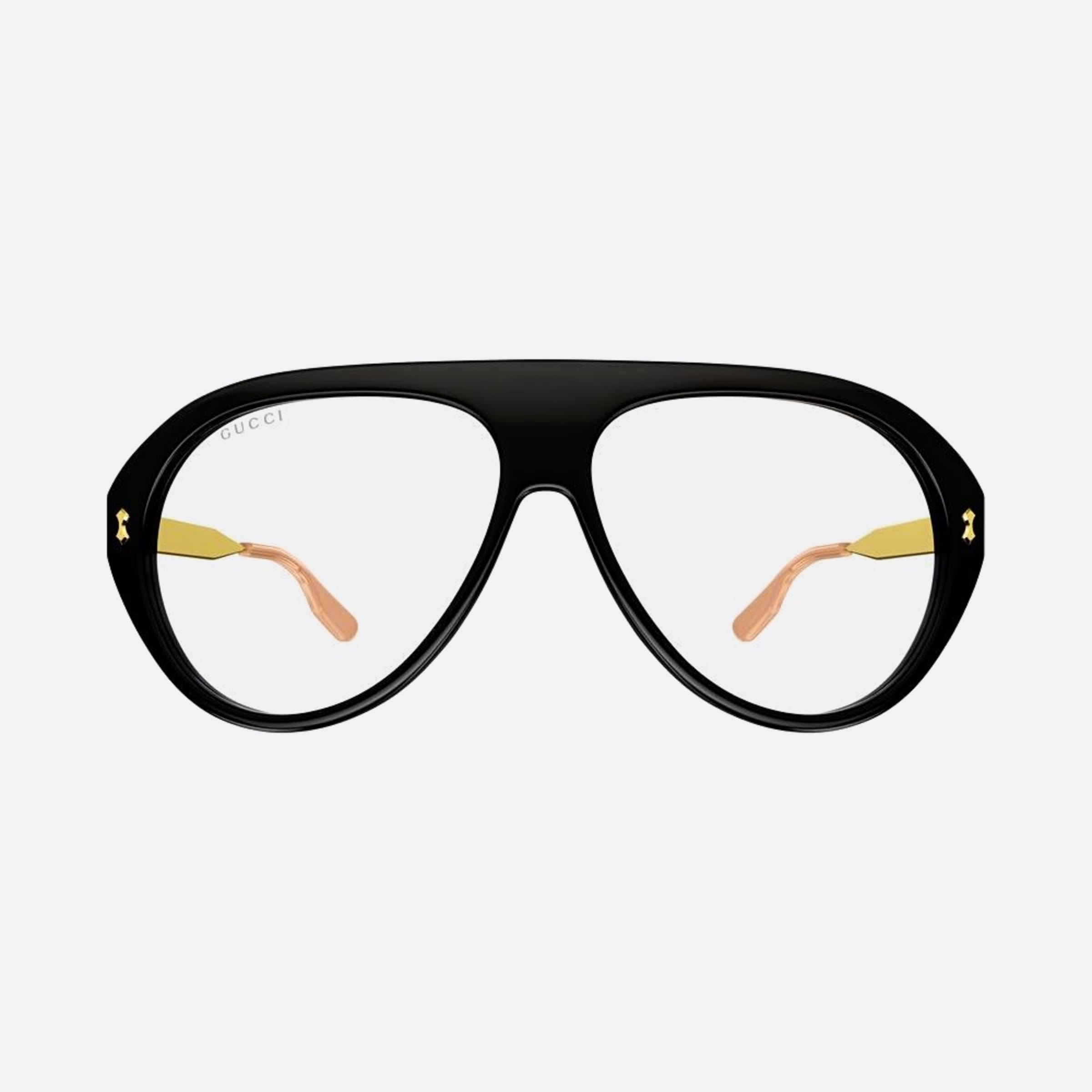 Gucci 61mm Gold Pilot Man Sunglasses - Main View