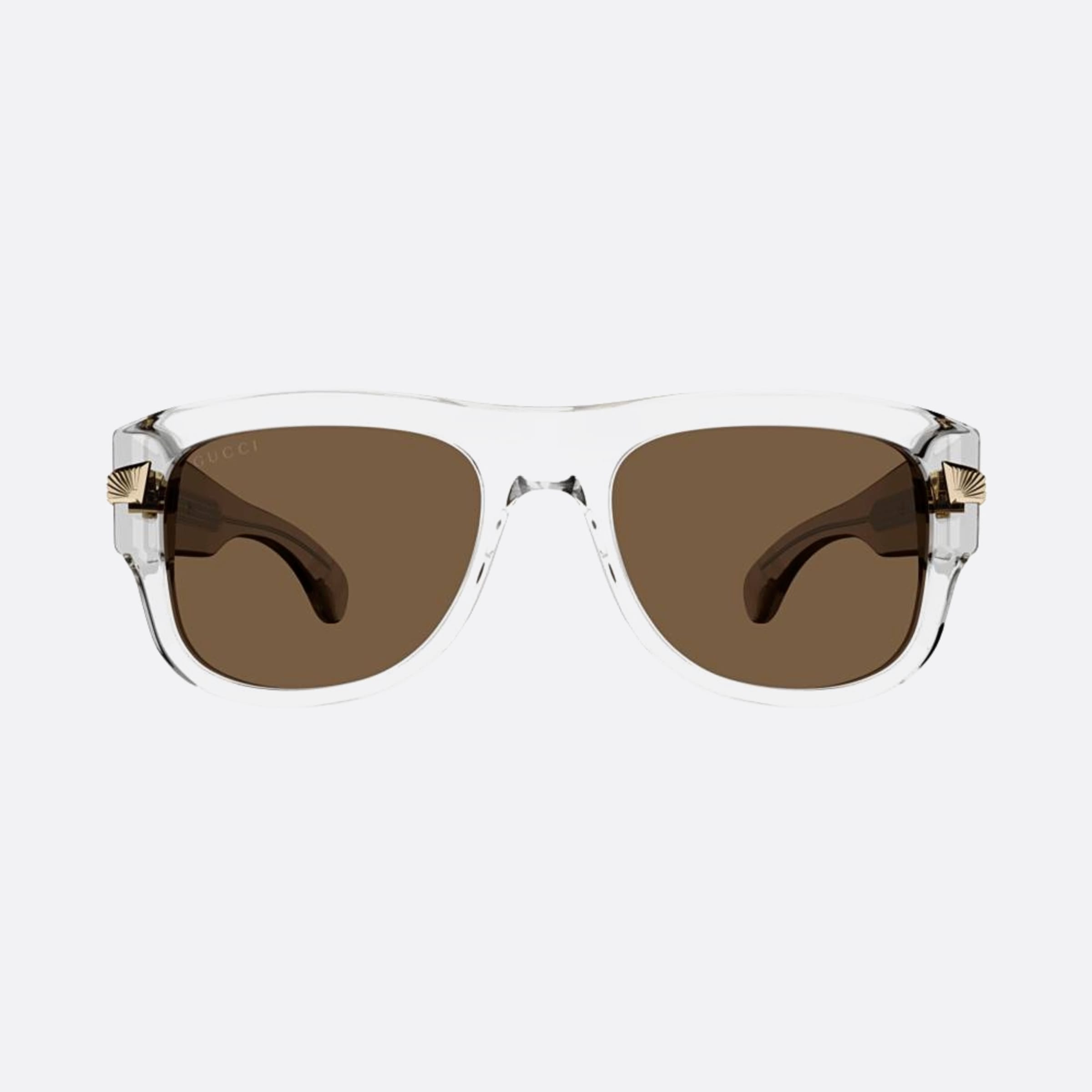Gucci 54mm Tbr Transparent Squared Man Sunglasses - Main View
