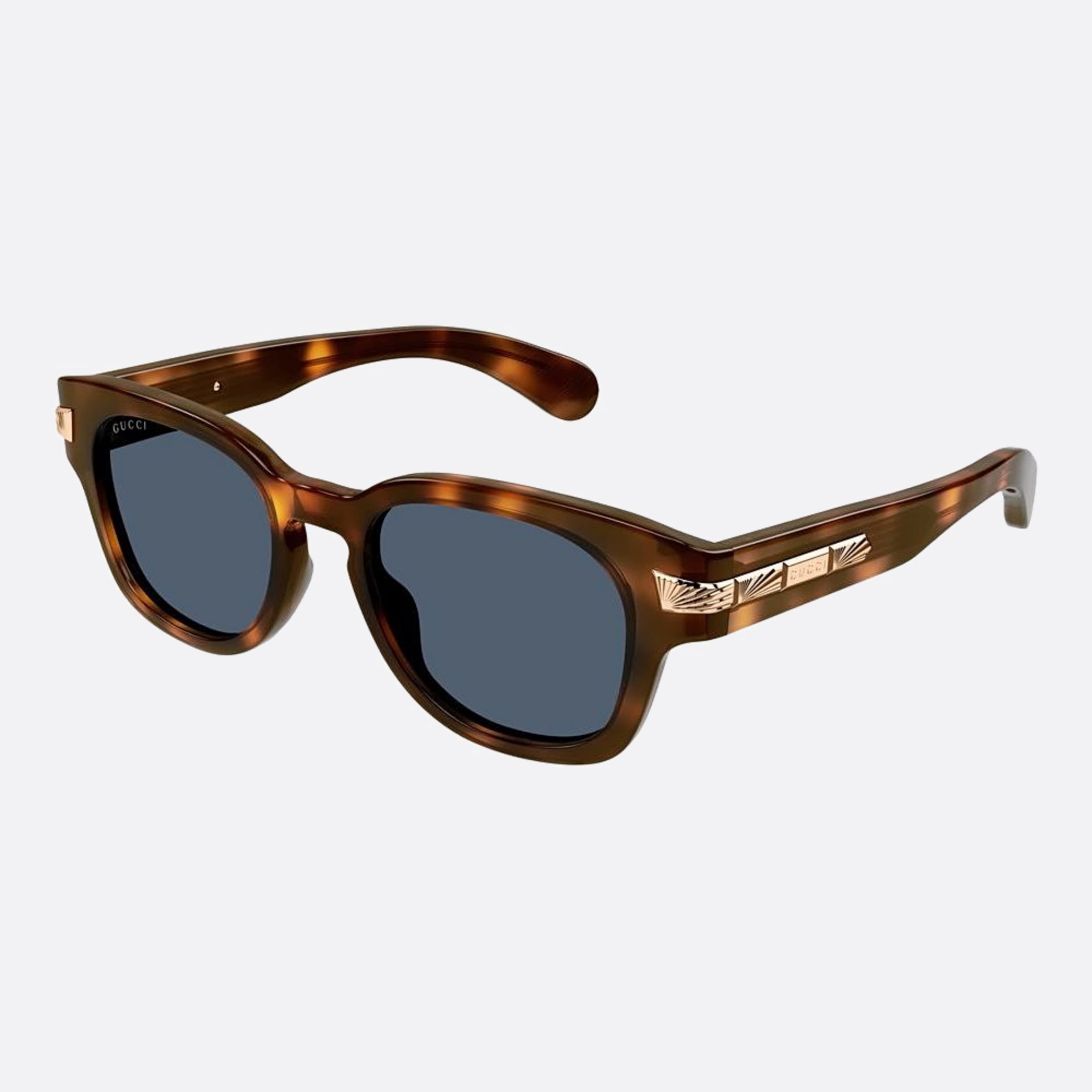Gucci 51mm Spo Havana Pantos Man Sunglasses - Side View