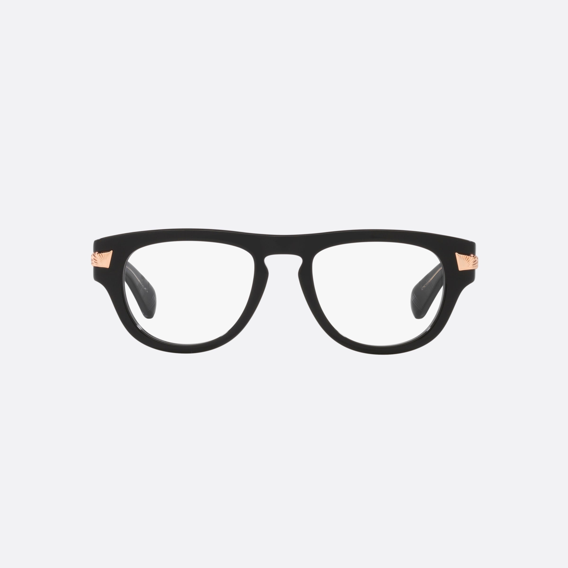 Gucci 51mm Black Oval Man Eyeglasses - Lifestyle Shot