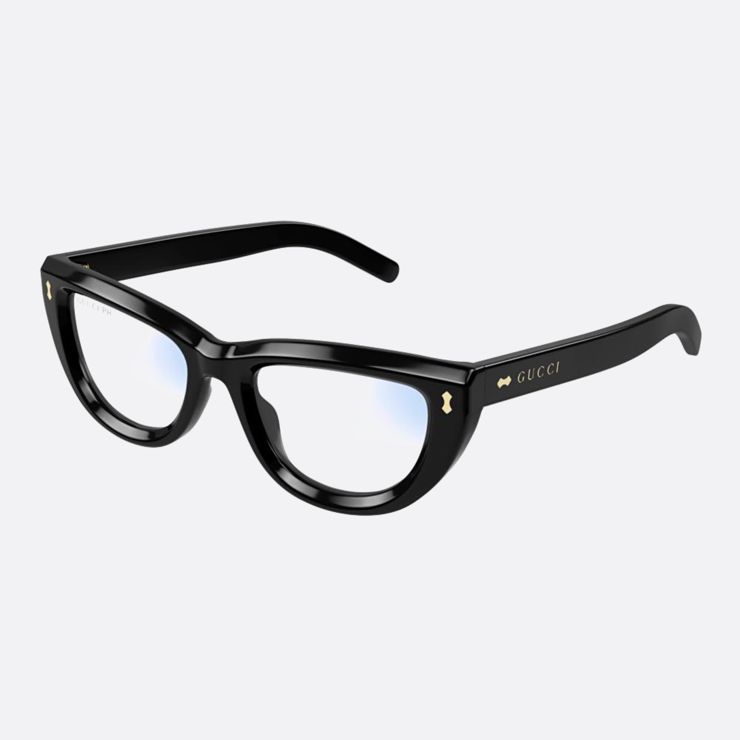Gucci 51mm Bph Black Cat Eye Photochromic Woman Sunglasses - Side View