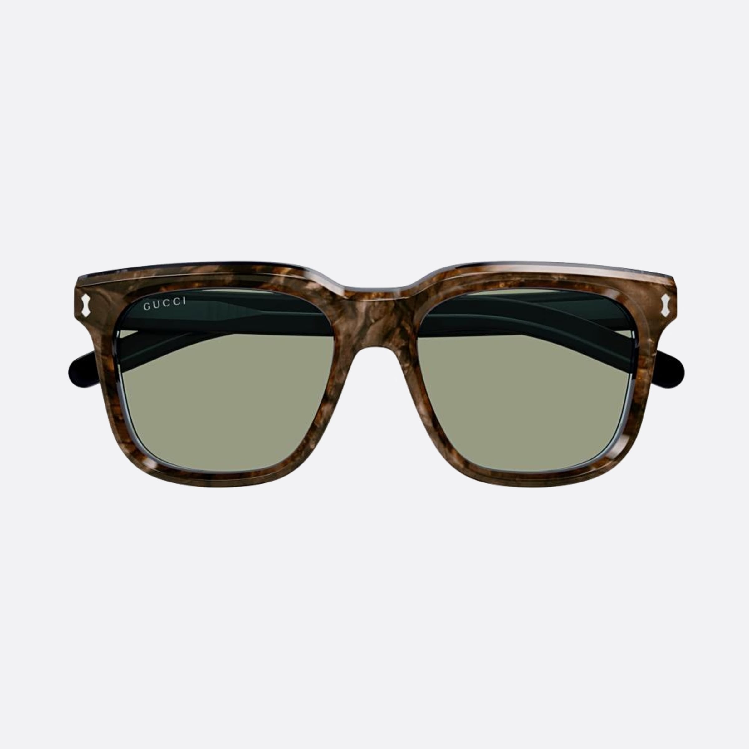 Gucci 53mm Havana Squared Man Sunglasses - Main View